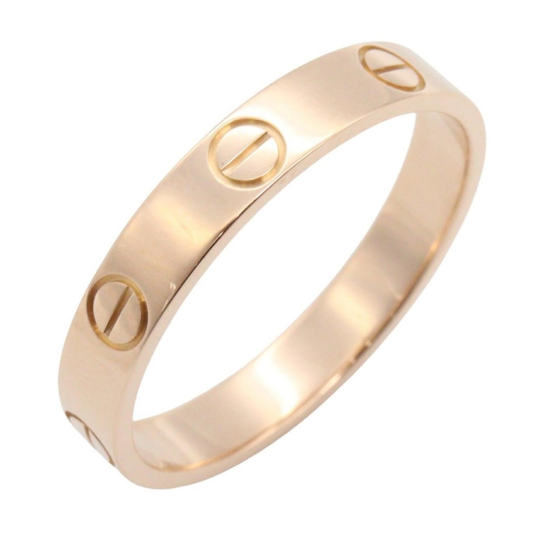 Cartier Mini Love Ring, 18K Pink Gold (PG), Women's Tone, B4085200: --- Catalog ---Category: SizeJP Size: 15US Size: 7.5Category: DesignType: Band ringColor: GoldGender: WomenMaterial: Pink gold (18K)Category: GeneralMPN: B4085200Brand: Cartier--- Item List ---Section
