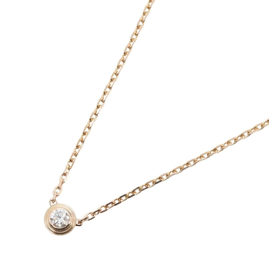 Cartier d'Amour XS Necklace, 18K Pink Gold (PG) Diamond Women's, Tone, Clear Tone: --- Catalog ---Category: SizePendant Size: 3.7mm x 3.7mm / 0.14'' x 0.14''Neck Circumference: 38 cm - 41 cm / 14.96'' - 16.14''Category: DesignColor: Clear, GoldStone: DiamondGender: WomenMaterial: Pi