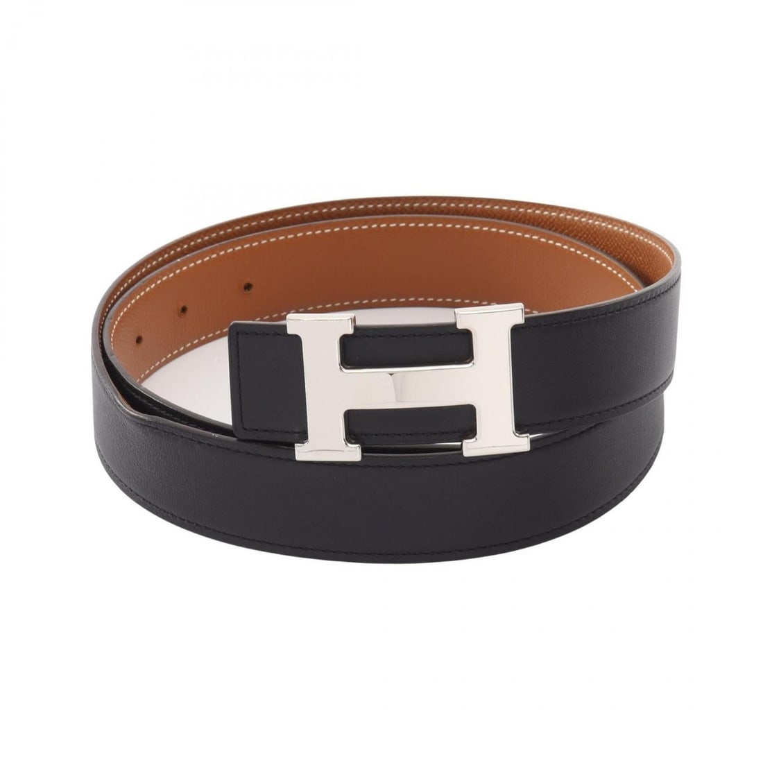 Hermes Constance H-belt, reversible belt, calfskin (cowhide) Togo leather, men's and women's, black: --- Catalog ---Category: SizeLength: 92cm - 97cm / 36.22'' - 38.18''Category: DesignType: Standard beltColor: Black, Brown, SilverGender: Men,WomenLeather/Fur Type: Calfskin, Togo leatherMaterial (Str