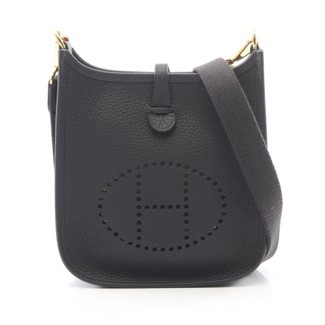 Hermes Evelyne TPM Caban Shoulder Bag/Handbag, Leather (Taurillon Clemence), Women's, Navy: --- Catalog ---Category: SizeSize (HxWxD): 18cm x 16.5cm x 5.5cm / 7.08'' x 6.49'' x 2.16''Category: DesignType: Handbag, Shoulder bagColor: NavyGender: WomenMaterial: Taurillon clemence leather Categ