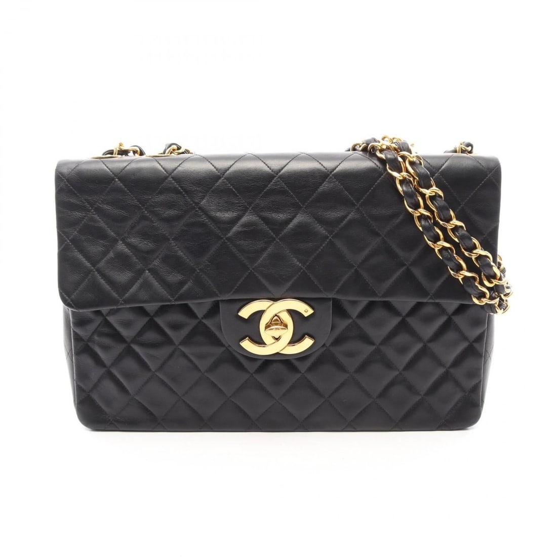 Chanel CHANEL Large Matelassé 34 Shoulder Bag Handbag Lambskin (Sheepskin) Women's Black: --- Catalog ---Category: SizeSize (HxWxD): 22cm x 34cm x 10cm / 8.66'' x 13.38'' x 3.93''Category: DesignType: Handbag, Shoulder bagColor: BlackGender: WomenMaterial: Leather Hardware Color: GoldLeath