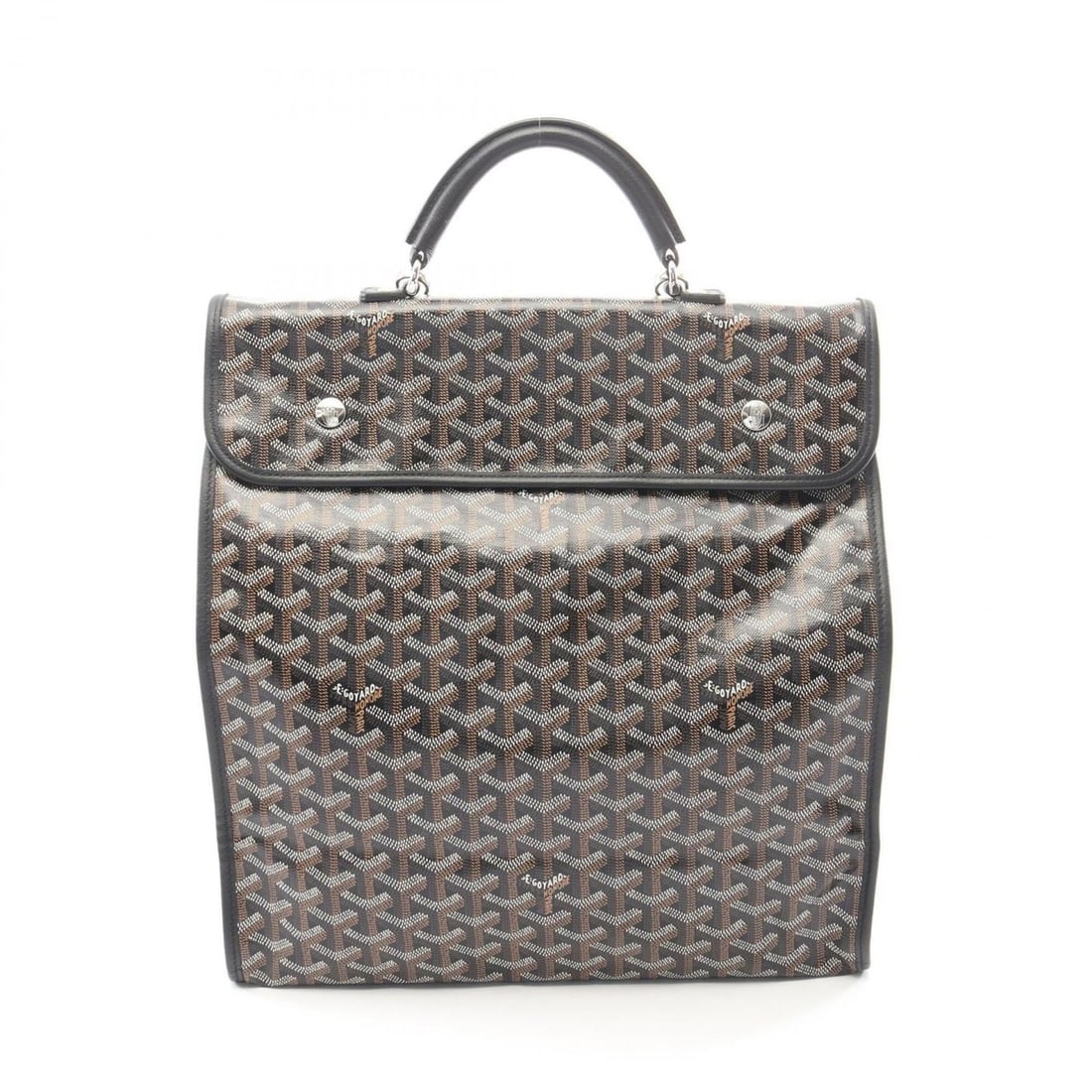 Goyard Saint Léger Backpack/Handbag, Coated Canvas and Leather, Women's, Black/Multicolor: --- Catalog ---Category: SizeSize (HxWxD): 35cm x 33cm x 15cm / 13.77'' x 12.99'' x 5.9''Category: DesignType: Backpack, HandbagColor: Black, Multi-colorGender: WomenMaterial: Coated canvas , PVC , Le