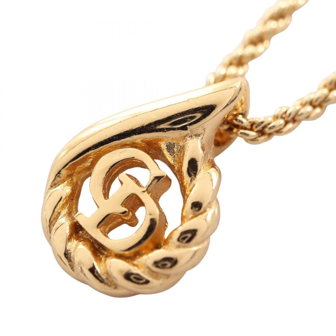 Christian Dior Dior CD Logo Necklace, Gold Plated (GP), Women's, Tone: --- Catalog ---Category: SizePendant Size: 15mm x 11mm / 0.59'' x 0.43''Neck Circumference: 39 cm - 44 cm / 15.35'' - 17.32''Category: DesignColor: GoldGender: WomenMaterial: Gold platingNecklace Type
