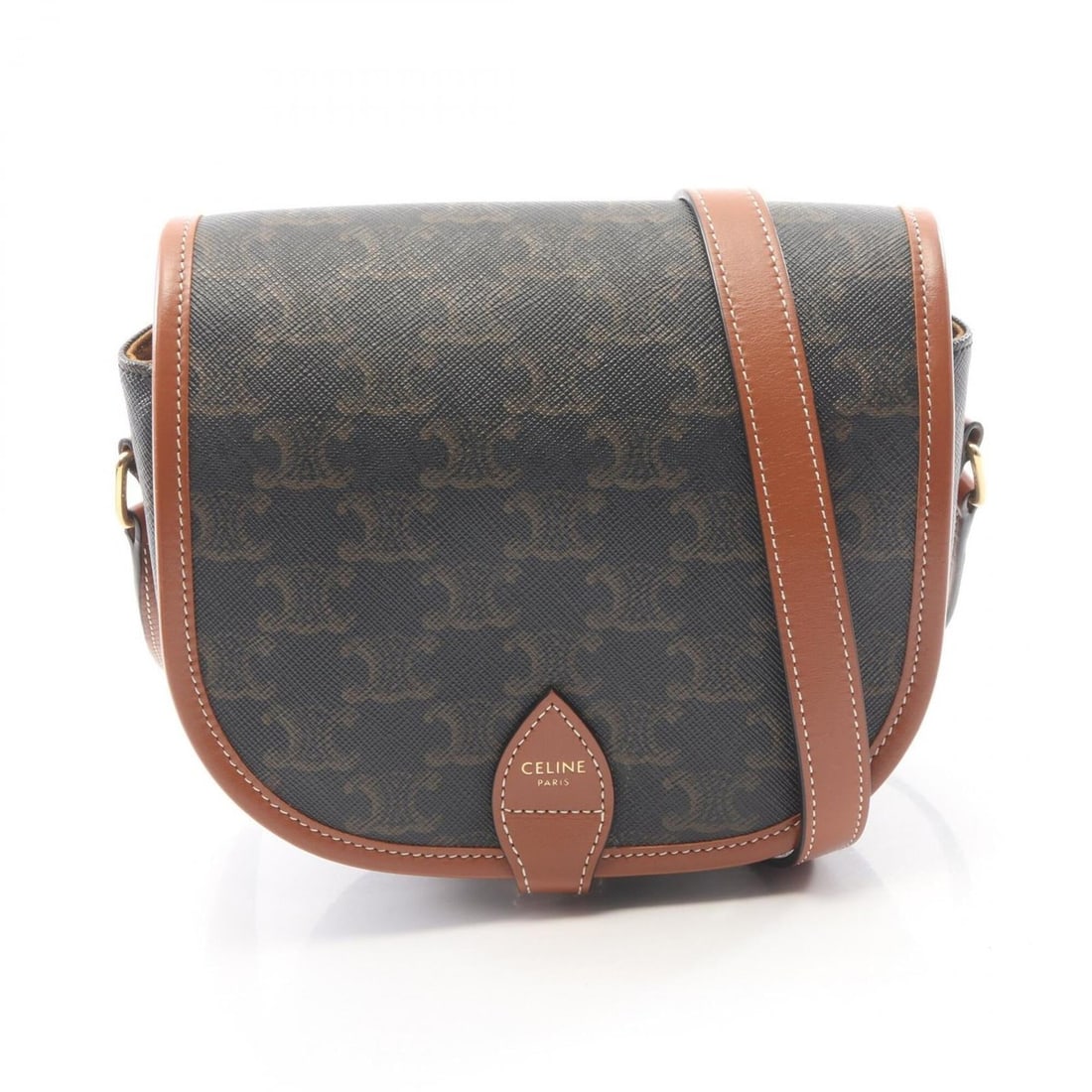 Celine CELINE Folco Medium Bag Triomphe Shoulder Handbag Coated Canvas Leather Women's Black/Brown: --- Catalog ---Category: SizeSize (HxWxD): 16cm x 18.5cm x 7cm / 6.29'' x 7.28'' x 2.75''Category: DesignType: Handbag, Shoulder bagColor: Black, BrownGender: WomenMaterial: Coated canvas , Leather Ca
