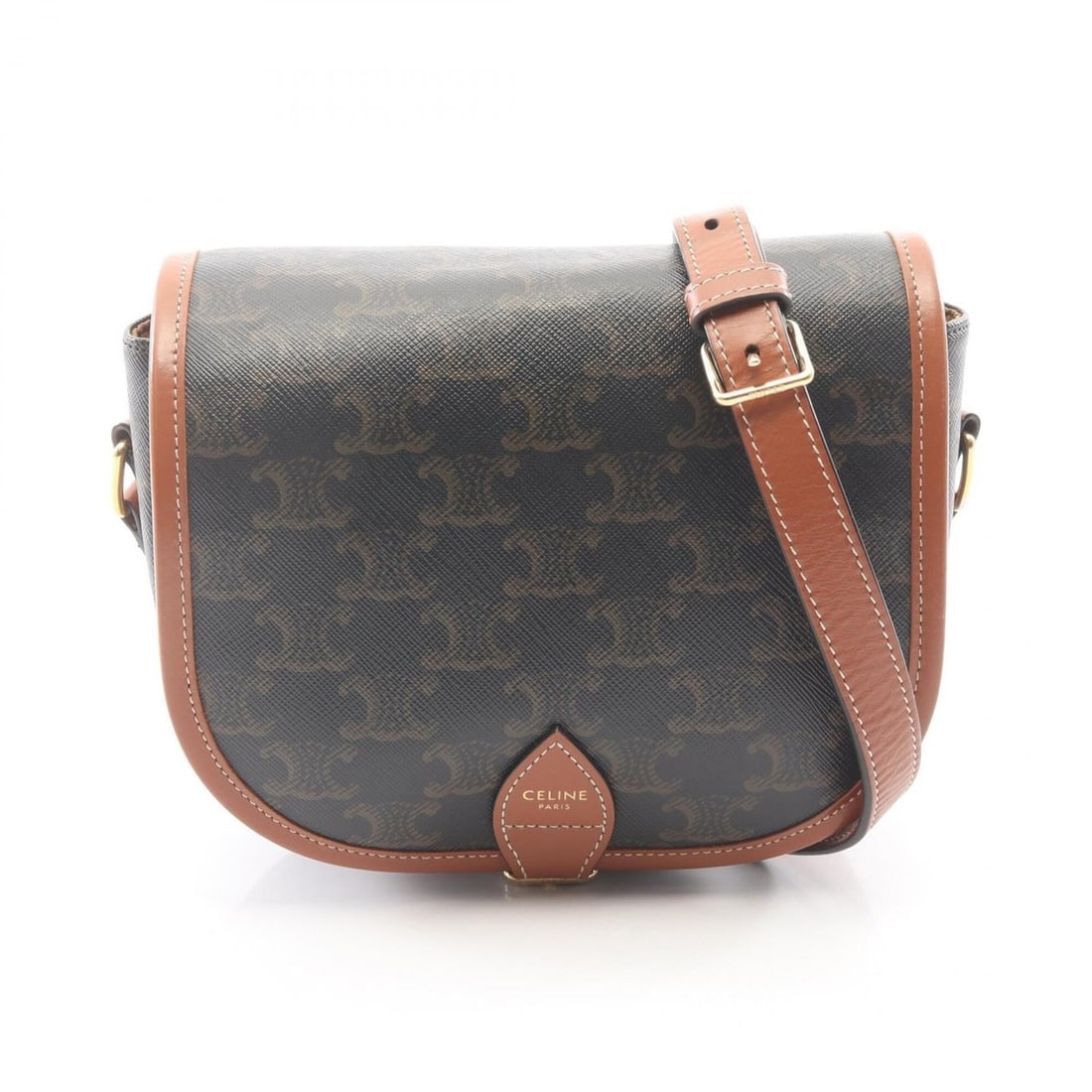 Celine CELINE Folco Medium Bag Triomphe Shoulder Handbag Coated Canvas Leather Women's Black/Brown: --- Catalog ---Category: SizeSize (HxWxD): 16cm x 18.5cm x 7cm / 6.29'' x 7.28'' x 2.75''Category: DesignType: Handbag, Shoulder bagColor: Black, BrownGender: WomenMaterial: Coated canvas , Leather Ca