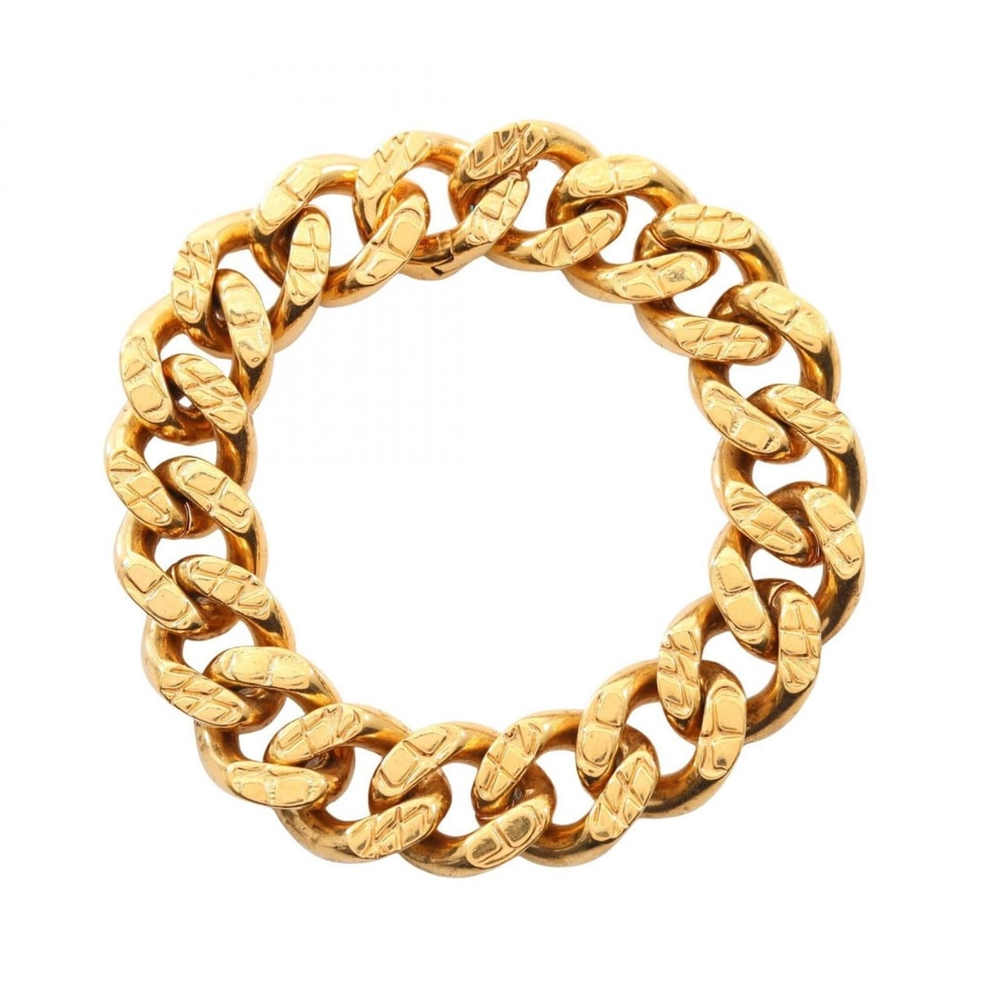 Celine chain bracelet, gold-plated (GP), women's, gold tone.: --- Catalog ---Category: SizeLength: 17.5cm / 6.88''Category: DesignType: Charm braceletColor: GoldGender: WomenMaterial: Gold platingCategory: GeneralBrand: Celine--- Item List ---Section: ConditionR