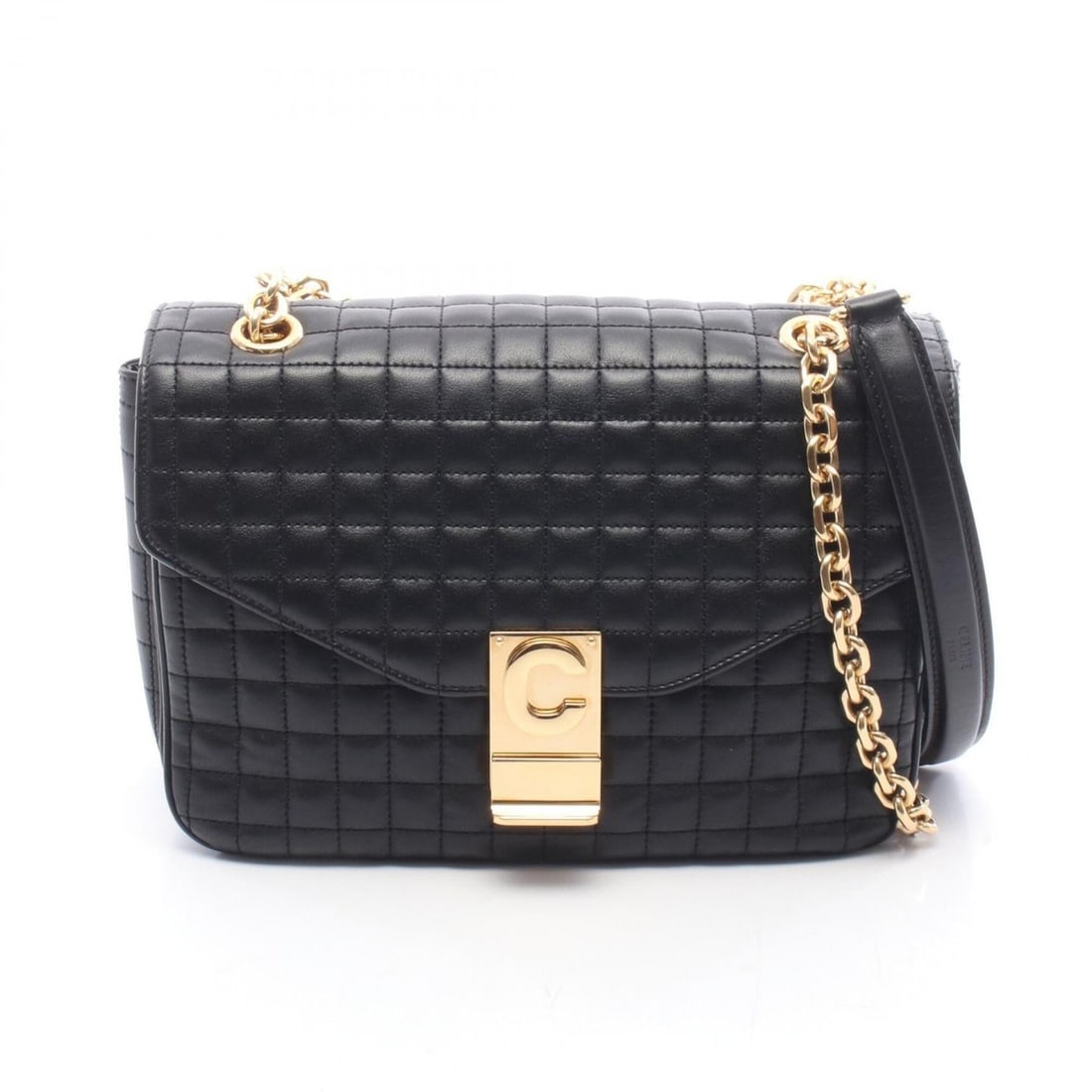 Celine C Medium Shoulder Bag Handbag Leather Women's Black 187253BFC.38NO: --- Catalog ---Category: SizeSize (HxWxD): 15cm x 21.5cm / 5.9'' x 8.46''Category: DesignType: Handbag, Shoulder bagColor: BlackGender: WomenMaterial: Leather Category: GeneralMPN: 187253BFC.38NOBrand