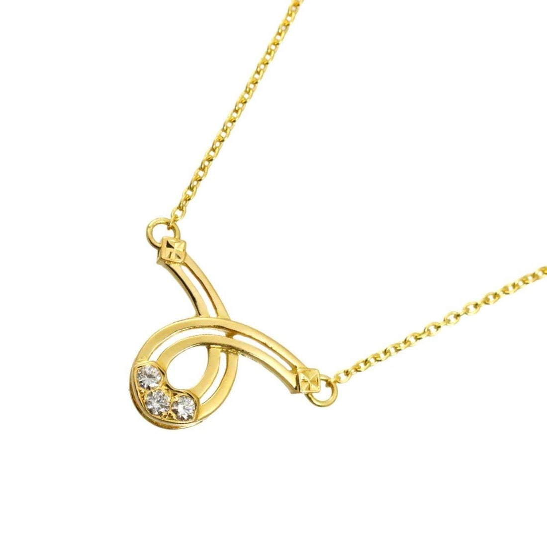 Christian Dior Diamond Necklace, 41cm, 18K YG Yellow Gold 750: --- Catalog ---Category: SizePendant Size: 13mm x 18.3mm / 0.51'' x 0.72''Neck Circumference: 41 cm / 16.14''Category: DesignGender: WomenMaterial: Yellow gold (18K)Necklace Type: NecklaceCategory: Ge