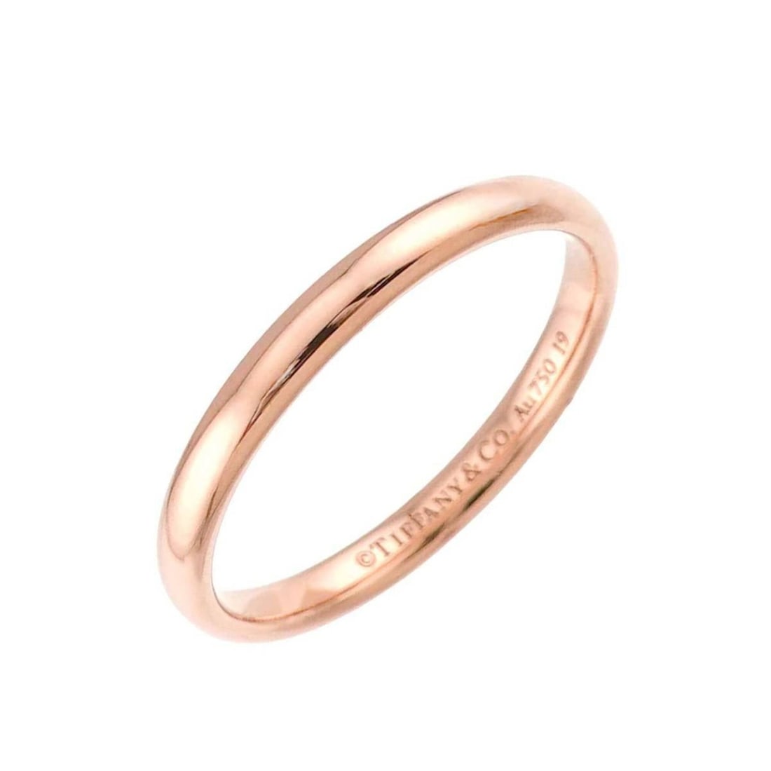 Tiffany & Co. Forever Band 1 Ring, 2.5mm wide, 18K PG Pink Gold 750.: --- Catalog ---Category: SizeJP Size: 17US Size: 8.5Category: DesignType: Band ringGender: Women,MenMaterial: Pink gold (18K)Category: GeneralBrand: Tiffany--- Item List ---Section: ConditionRanking: 