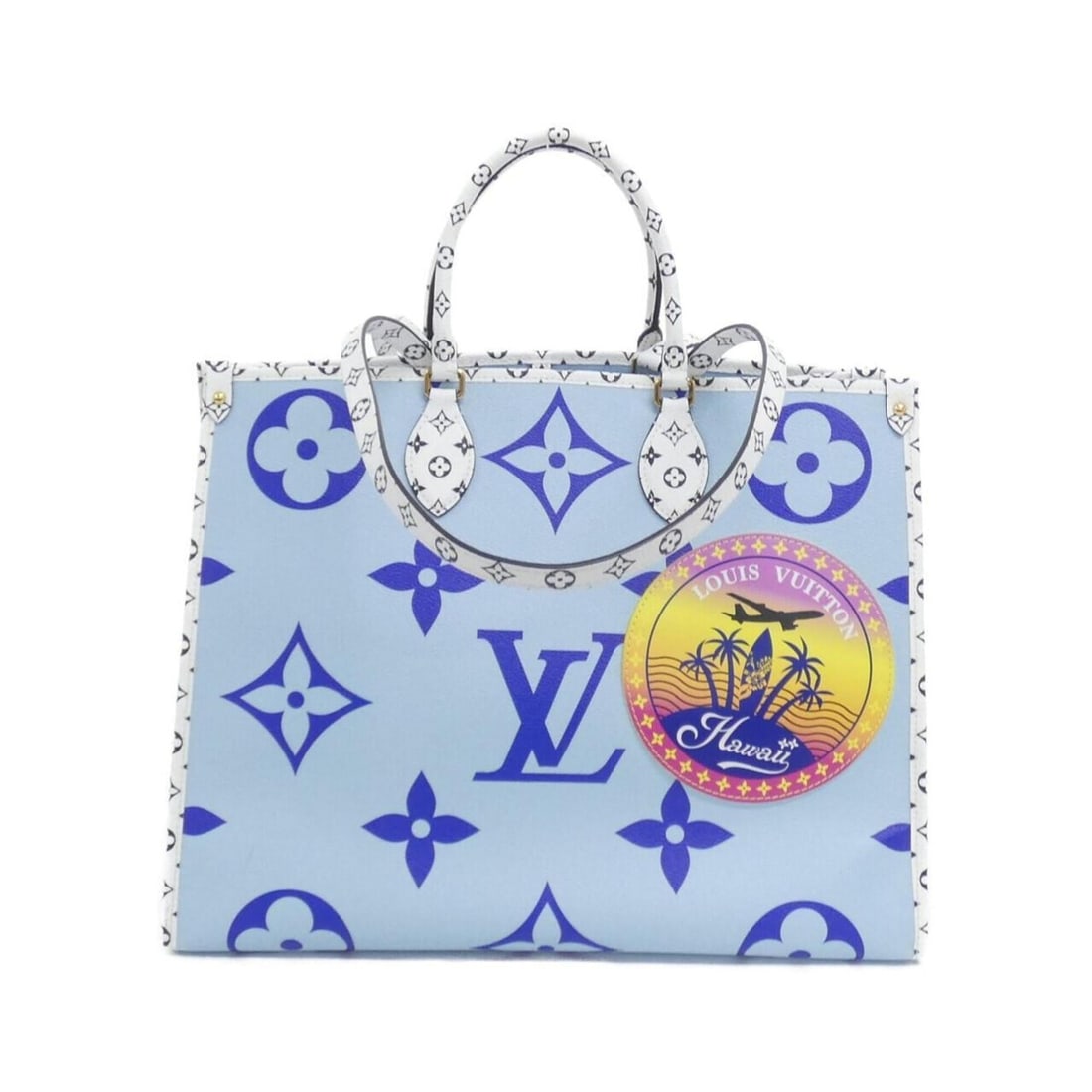 Louis Vuitton Monogram Giant OnTheGo GM M44683 Handbag: --- Catalog ---Category: SizeSize (HxWxD): 30cm x 41cm x 15cm / 11.81'' x 16.14'' x 5.9''Category: DesignType: HandbagColor: BlueGender: Women,MenMaterial: Coated canvas , PVC Category: GeneralBrand: