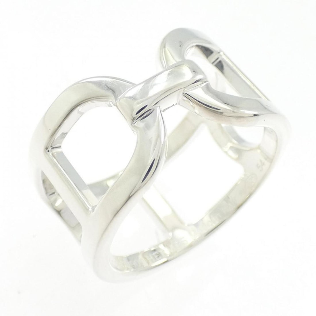 Hermes Hermès Ever Chaine d'Ancre Ring: --- Catalog ---Category: SizeUS Size: 7Brand Size: 54Category: DesignType: Band ringGender: WomenMaterial: Silver 925Category: GeneralMPN: H116619BBrand: Hermes--- Item List ---Section: ConditionRanki
