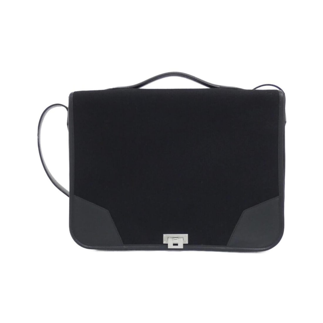 Hermes Porte Documents Victoria II 041350CK Handbag: --- Catalog ---Category: SizeSize (HxWxD): 28cm x 38cm x 6cm / 11.02'' x 14.96'' x 2.36''Category: DesignType: HandbagColor: BlackGender: WomenMaterial: Canvas Category: GeneralMPN: 041350CKBrand: Her