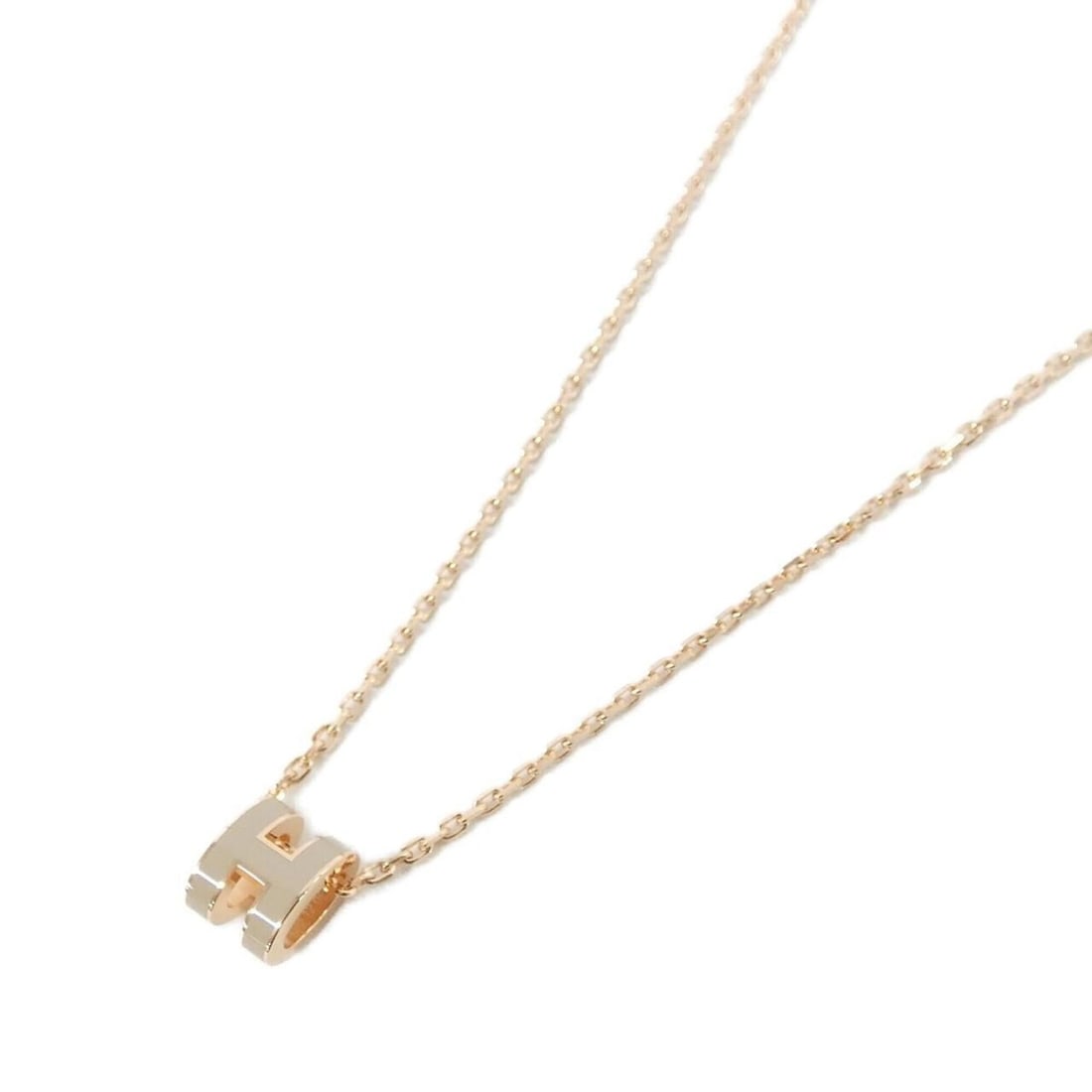 Hermes Pop H MINI 147992FO Necklace: --- Catalog ---Category: SizePendant Size: 9mm x 7mm / 0.35'' x 0.27''Neck Circumference: 40 cm / 15.74''Category: DesignColor: Beige, Marron, Rose goldGender: WomenNecklace Type: NecklaceCategory: Ge