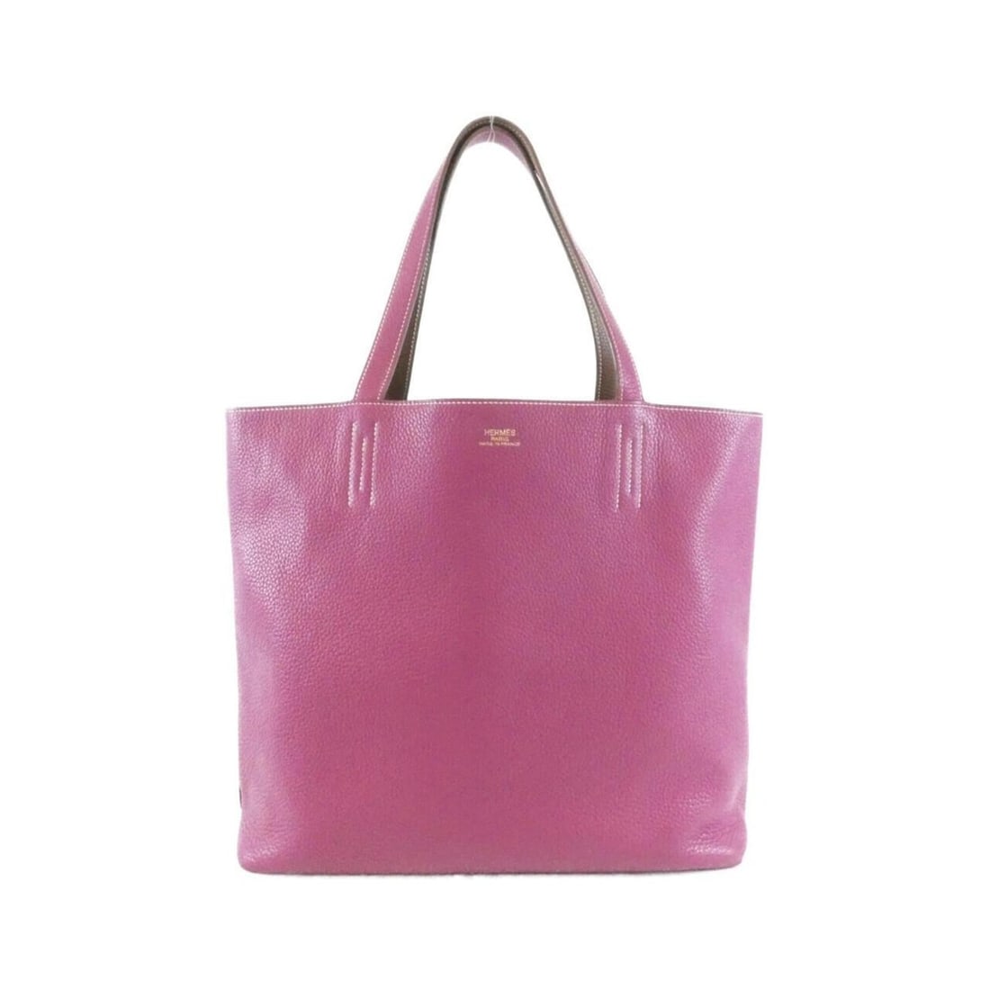 Hermes Double Sens 45cm 062270CA Handbag: --- Catalog ---Category: SizeSize (HxWxD): 34cm x 35cm x 12cm / 13.38'' x 13.77'' x 4.72''Category: DesignType: HandbagColor: PinkGender: WomenMaterial: Taurillon clemence leather Category: GeneralMPN