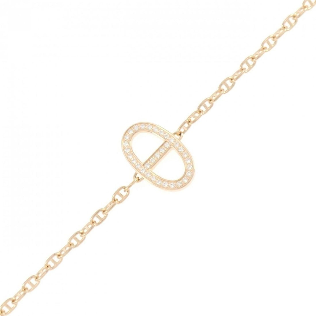 Hermes Hermès Chaine d'Ancre Contour Bracelet: --- Catalog ---Category: SizeLength: 16.5cm / 6.49''Category: DesignType: Charm braceletColor: Pink goldStone: DiamondGender: WomenMaterial: Pink gold (18K)Category: GeneralMPN: H122404BBrand: