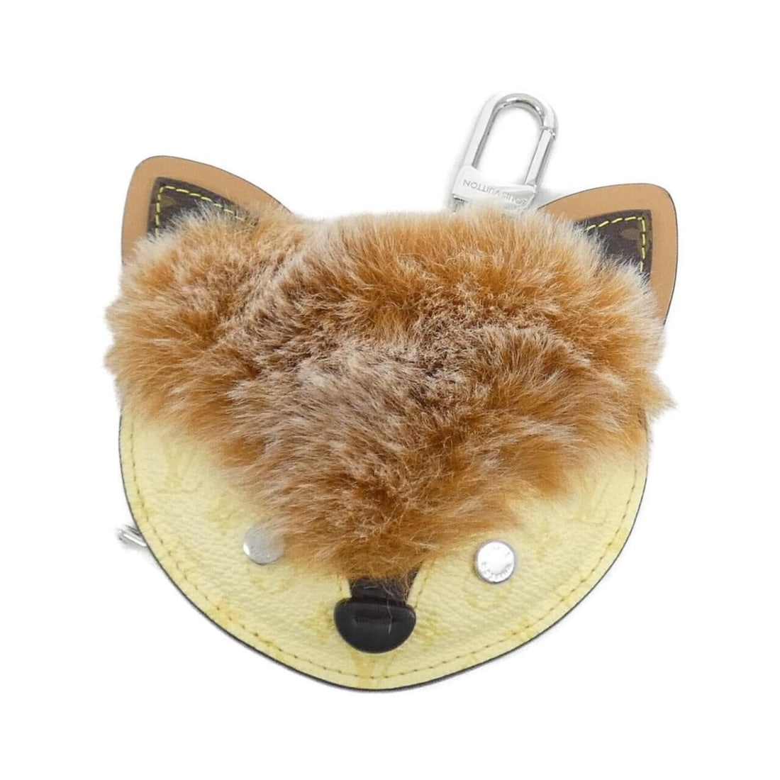 Louis Vuitton Monogram Accessory Bag Charm LV Fox M03407: --- Catalog ---Category: SizeSize (HxWxD): 110.00mm x 115.00mm / 4.33'' x 4.53''Category: DesignType: Handbag charmColor: Marron, OrangeGender: Men,WomenMaterial: CanvasCategory: GeneralMPN:
