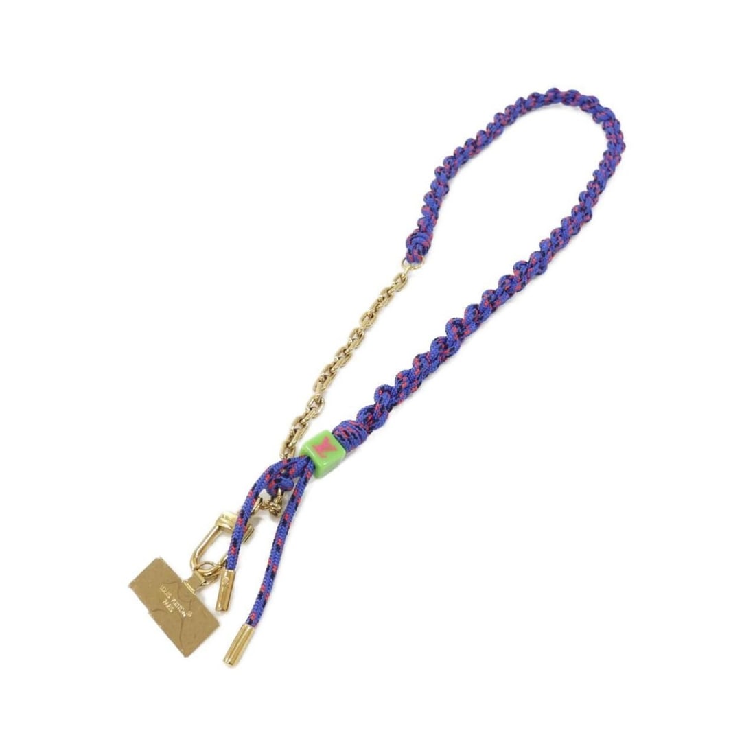 Louis Vuitton Phone Strap Blade M03744: --- Catalog ---Category: DesignType: OthersColor: Blue, GoldGender: Men,WomenCategory: GeneralMPN: M03744Brand: Louis Vuitton--- Item List ---Section: ConditionRanking: Rank A Used - A few traces of u