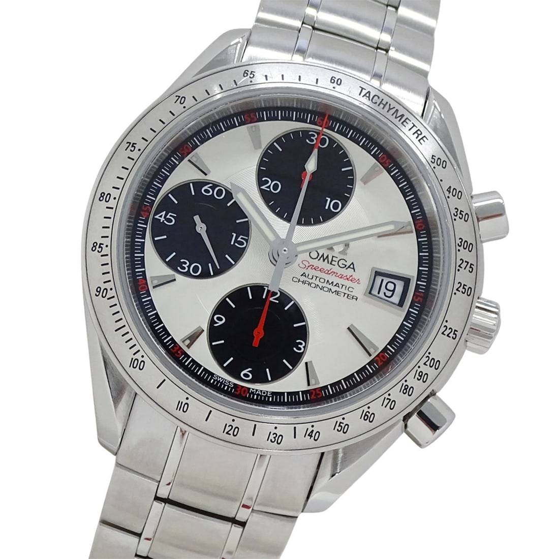 Omega Speedmaster 3211.31 Men's Watch, Brand Name, Date, Chronometer, Automatic, Stainless Steel: --- Catalog ---Category: SizeWrist Size: 20cm / 7.87''Case Diameter: 39mm / 1.54''Category: DesignType: WristwatchGender: MenColor (Dial): SilverMaterial (Band): Stainless steelMaterial (Case): Stainl