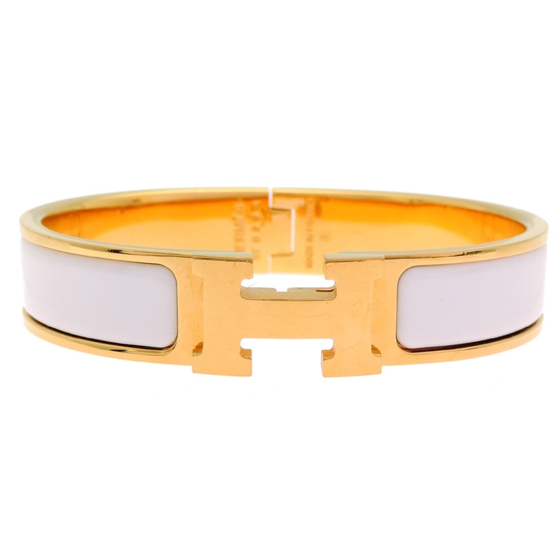 Hermes Click H Enamel #ST Women's Bracelet H700001F GP (1 of 5)