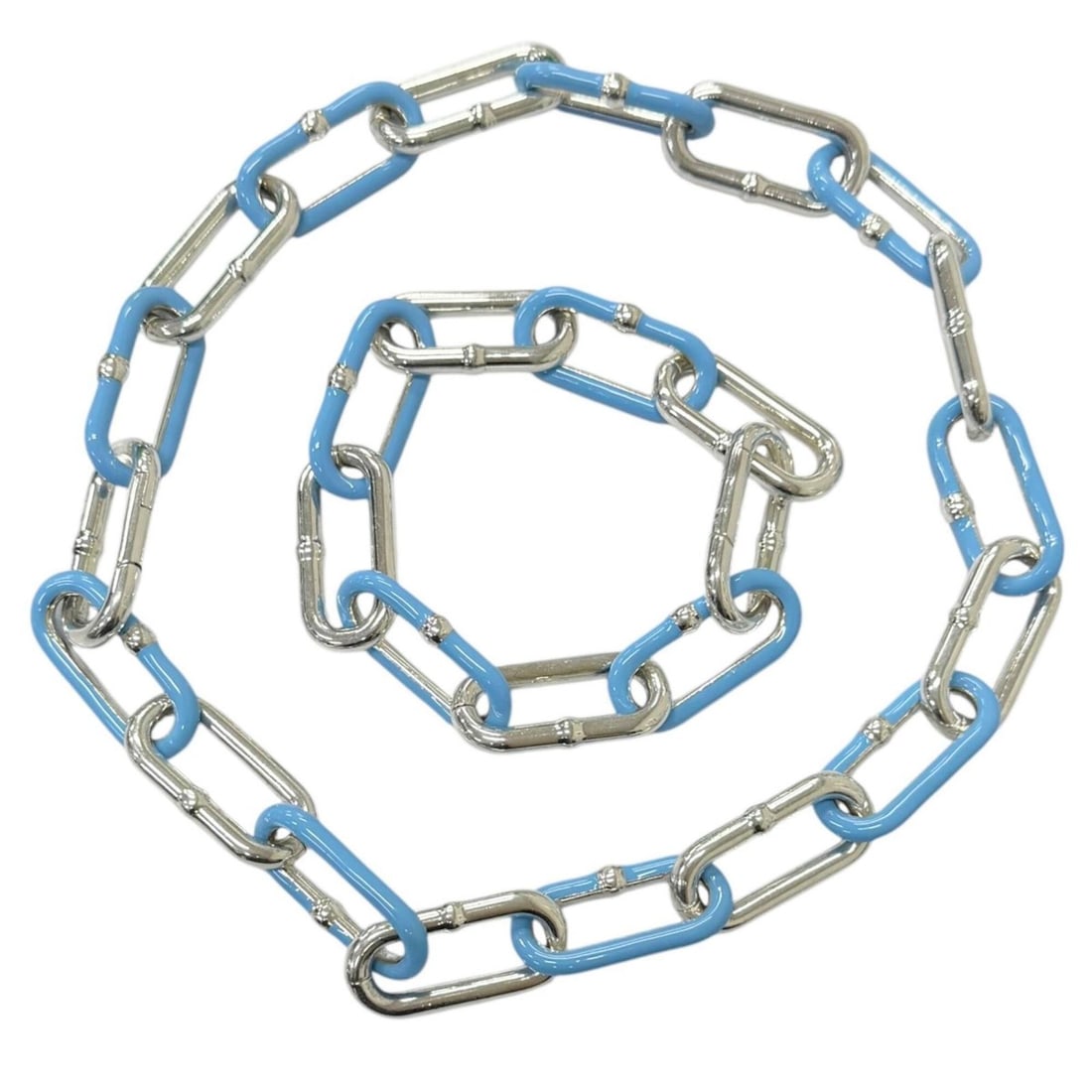 BOTTEGA VENETA AG925 Chain Bracelet and Necklace Set (2 pieces) - Silver Light Blue Made in Italy: --- Catalog ---Category: SizeLength: 18cm / 7.08''Category: DesignType: Charm braceletColor: Light blue, SilverGender: MenMaterial: Silver 925Category: GeneralBrand: Bottega VenetaCountry of Origin: I