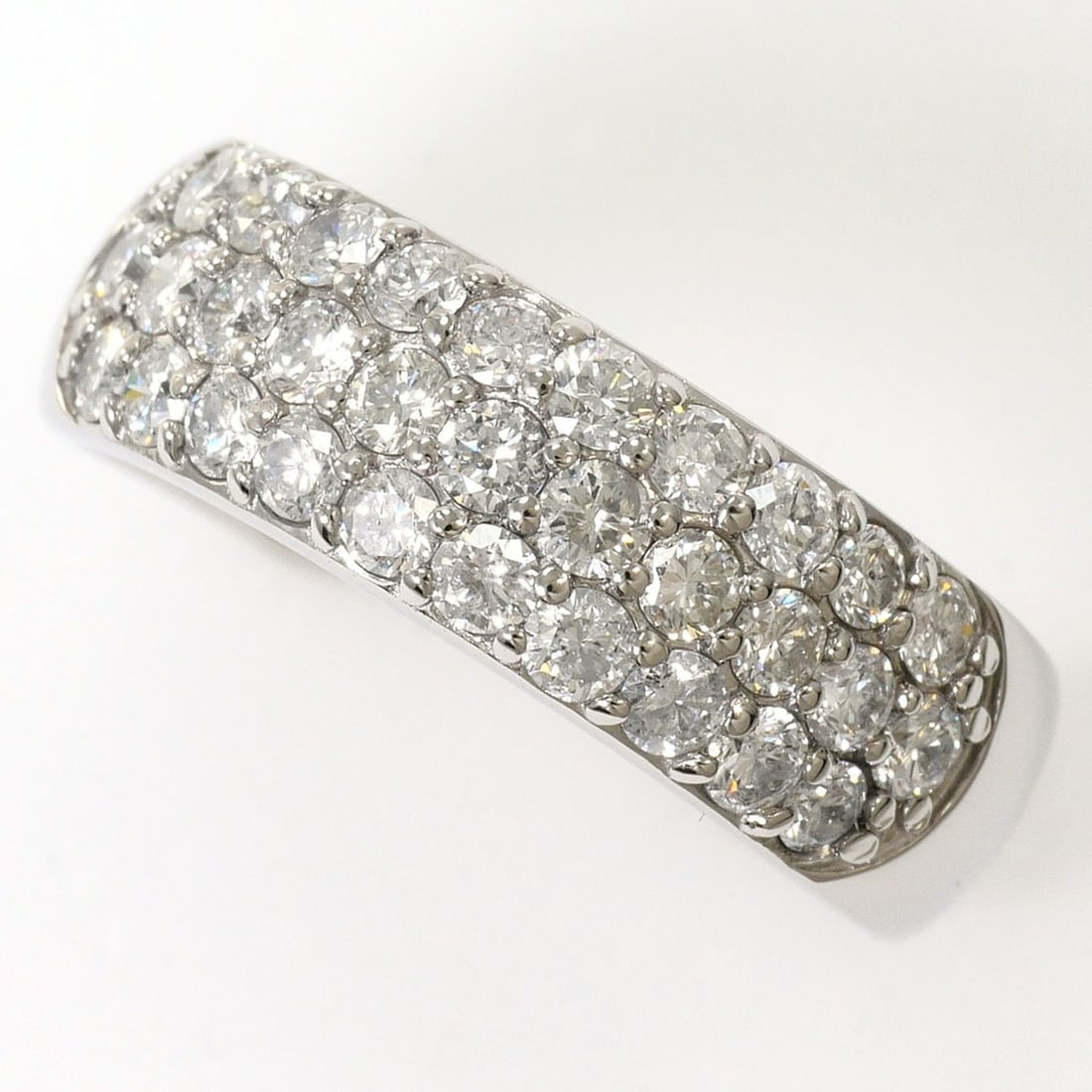 PT900 Platinum Ring, 1 Diamond, 1.00ct, Total Weight 7.1g, Jewelry: --- Catalog ---Category: SizeWidth: 6mm / 0.24''Weight: 7.1g / 0.25oz.JP Size: 12US Size: 6.5Category: DesignType: Band ringColor: PlatinumMetal: PlatinumStone: DiamondGender: WomenMaterial: Platinum 