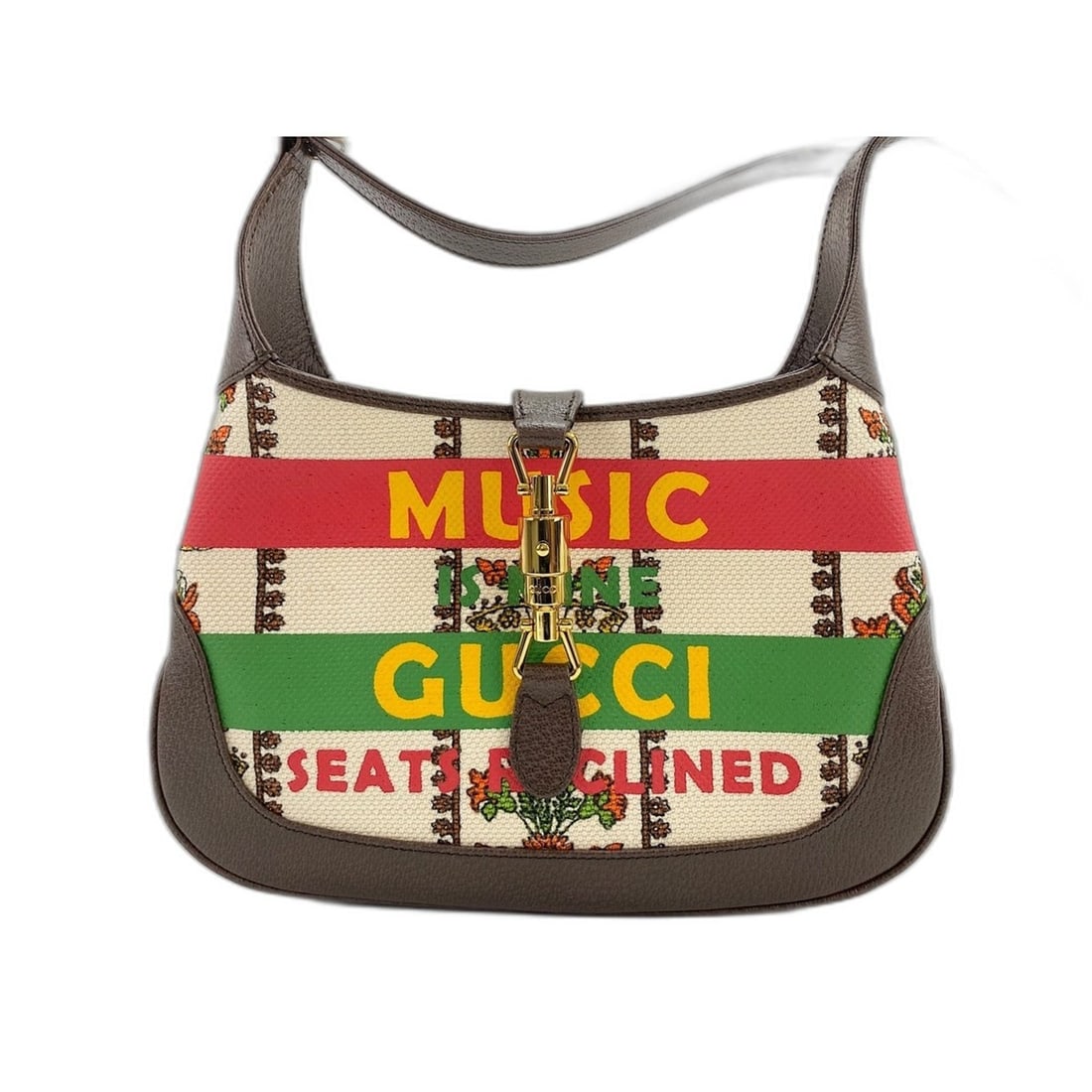 GUCCI Jackie 1961 Shoulder Bag, Brown: --- Catalog ---Category: SizeSize (HxWxD): 18cm x 28cm x 4cm / 7.08'' x 11.02'' x 1.57''Category: DesignType: Shoulder bagColor: BrownGender: WomenCategory: GeneralBrand: Gucci--- Item List ---Section