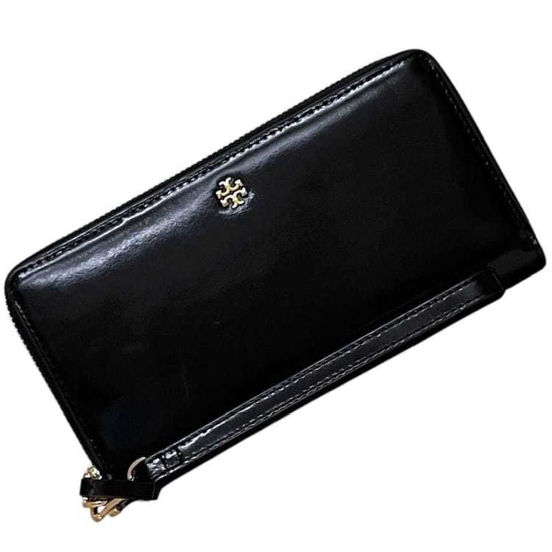 Tory Burch Round Long Wallet Emerson 162753 1124 Patent Leather Black Women's: --- Catalog ---Category: SizeSize (HxWxD): 10cm x 19.5cm x 2cm / 3.93'' x 7.67'' x 0.78''Category: DesignType: Long wallet (bi-fold)Color: BlackGender: WomenMaterial: Patent leather Category: GeneralM