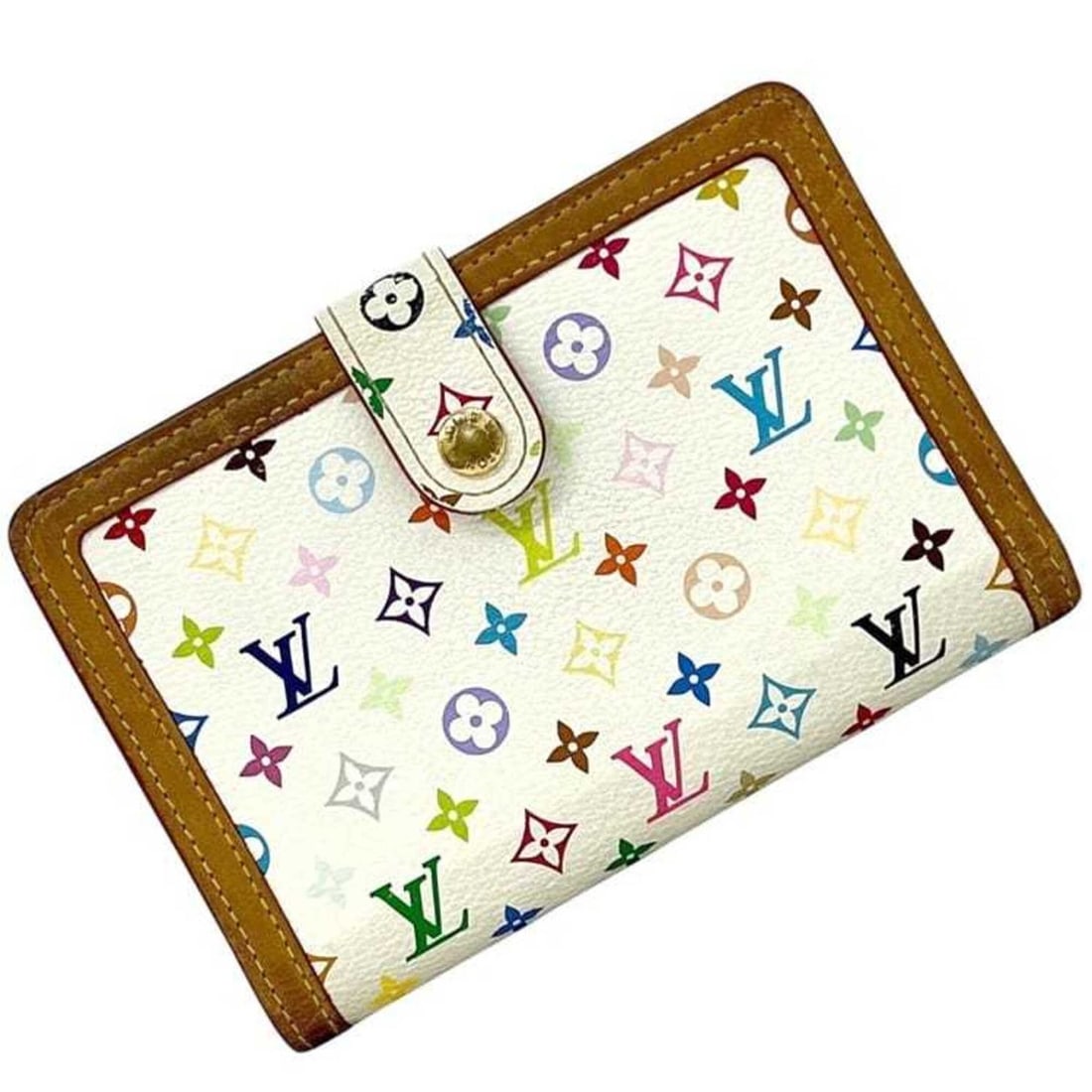 Louis Vuitton Bi-fold Wallet Portemonnaie Viennois White Blanc Multicolor Monogram Multi M92987: --- Catalog ---Category: SizeSize (HxWxD): 9cm x 13.5cm x 3cm / 3.54'' x 5.31'' x 1.18''Category: DesignType: Wallet (bi-fold)Color: Blanc, Multi-color, WhiteGender: WomenMaterial: Monogram Multicolor
