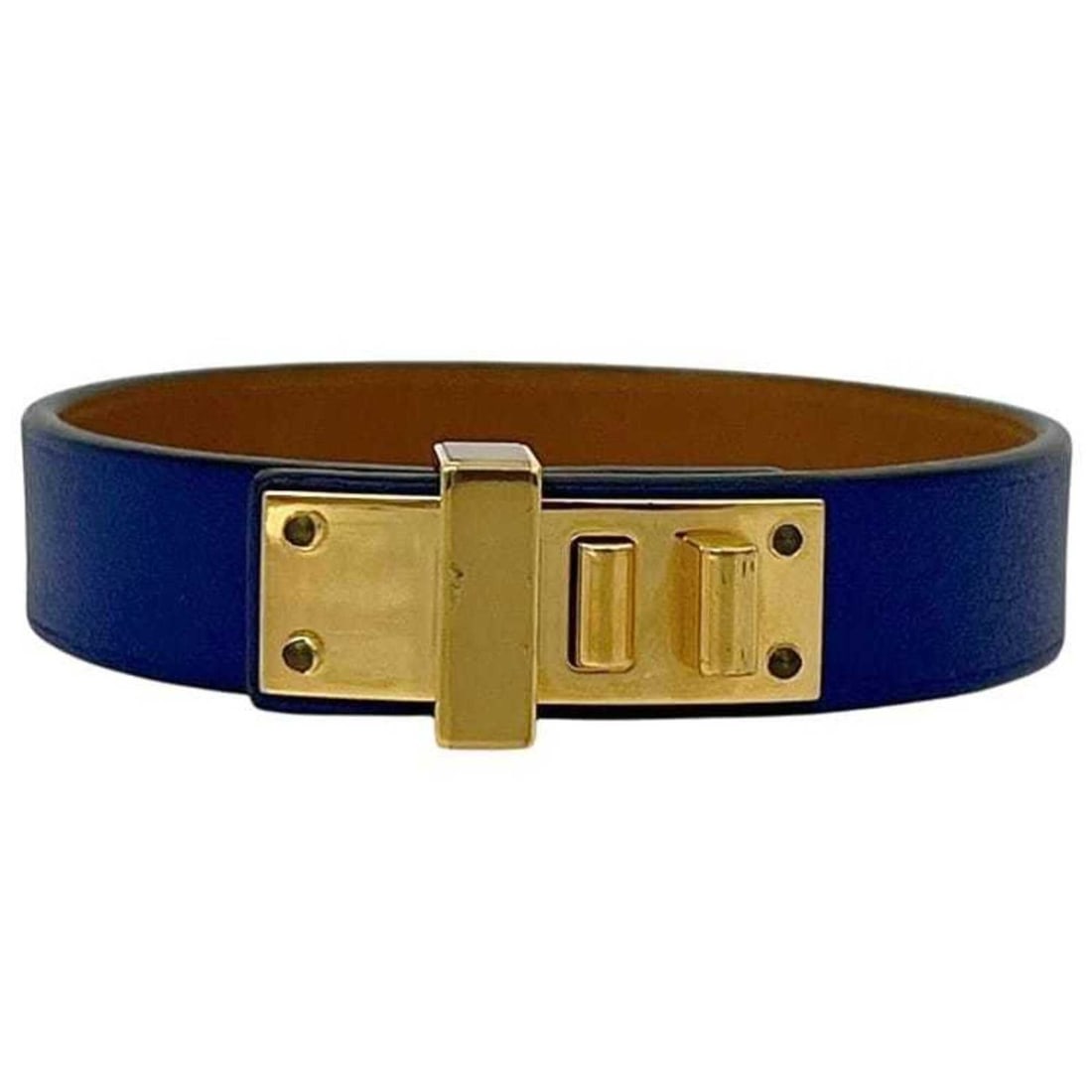 Hermes Mini Dog Bracelet, Navy Blue, Swift Leather, A Stamp: --- Catalog ---Category: SizeLength: 16.5cm / 6.49''Category: DesignType: Charm braceletColor: NavyGender: WomenMaterial: Leather, Swift leatherCategory: GeneralBrand: Hermes--- Item List ---Section: 