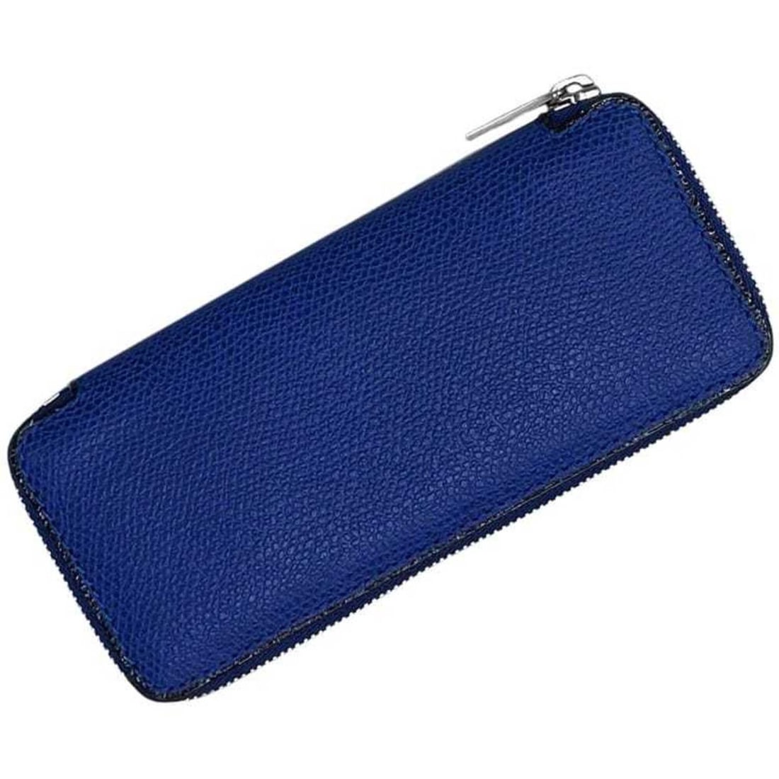 Valextra 6-ring key case, navy blue leather. (1 of 10)