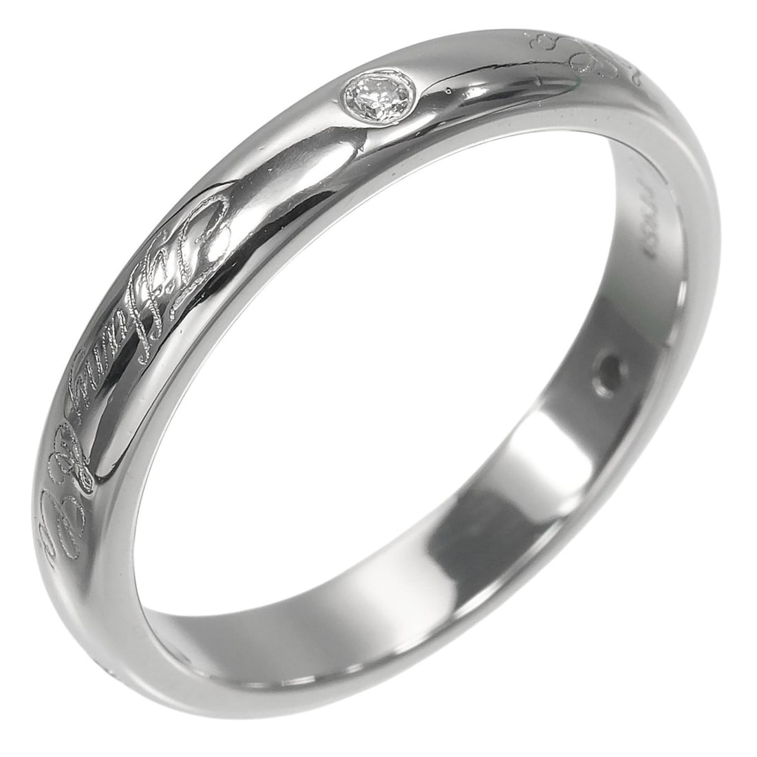 Tiffany & Co. Notes Lucida Ring, Size 9, Platinum 950, Diamond, Approx. 4.34g: --- Catalog ---Category: SizeWidth: 3.1mm / 0.12''Weight: 4.34g / 0.15oz.JP Size: 9US Size: 5Inner Diameter: 15.66mm / 0.62''Category: DesignType: Band ringMetal: PlatinumStone: DiamondGender: WomenMe