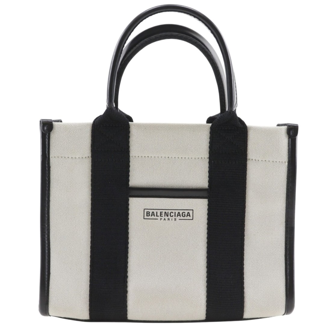 Balenciaga Hardware XS Tote Handbag, Canvas, Black/Gray, Unisex: --- Catalog ---Category: SizeWeight: 415g / 14.63oz.Handle Drop: 9.50cm / 3.74''Size (HxWxD): 18cm x 23cm x 9cm / 7.08'' x 9.05'' x 3.54''Category: DesignType: Handbag, Tote bagColor: Black, GrayGende