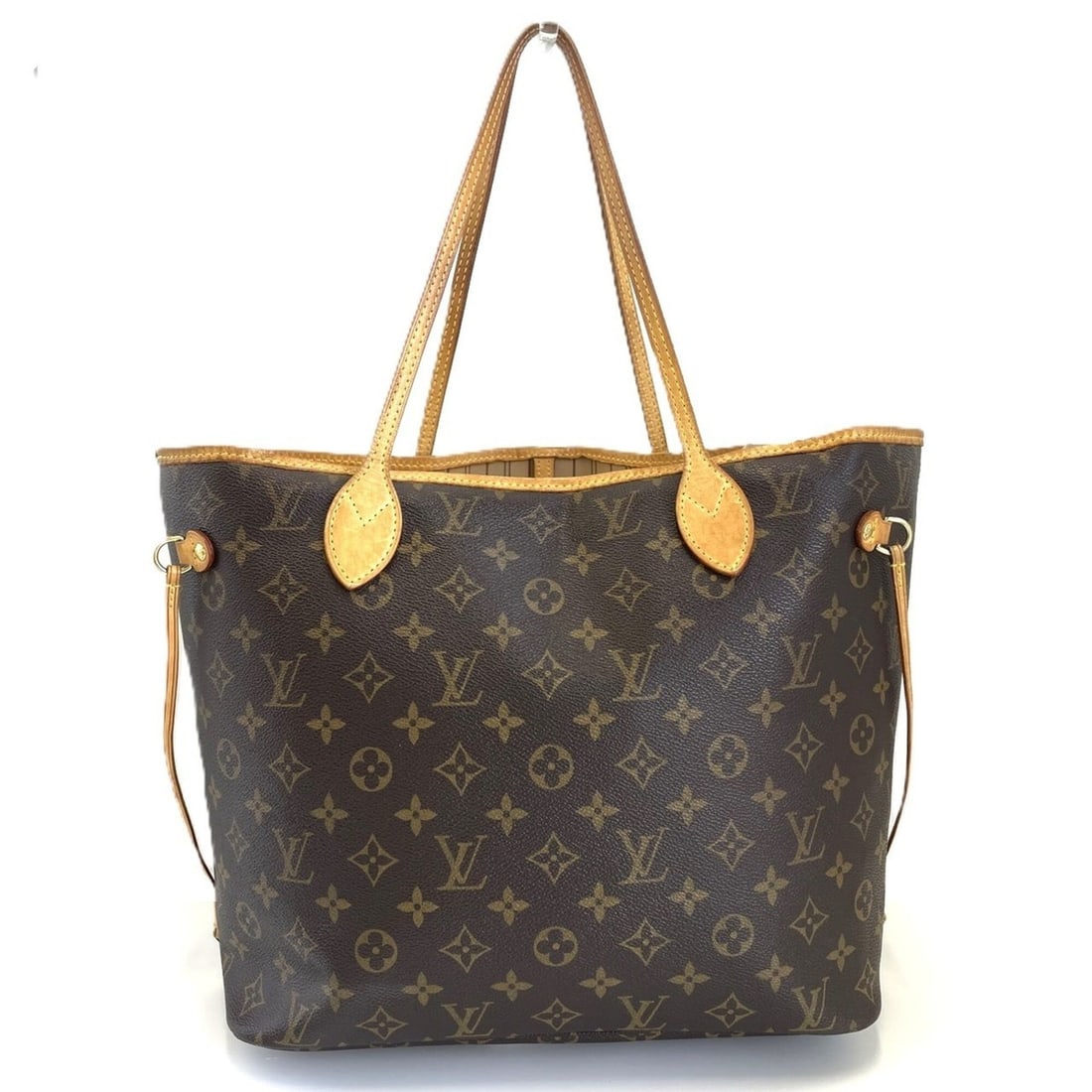 Louis Vuitton Neverfull MM Monogram Canvas Tote Bag M40156: --- Catalog ---Category: SizeWeight: 500g / 1.1lb.Size (HxWxD): 16cm x 47cm x 16cm / 6.29'' x 18.5'' x 6.29''Handle Length: 20.5cm / 8.07''Category: DesignType: Tote bagColor: MonogramGender: WomenClo