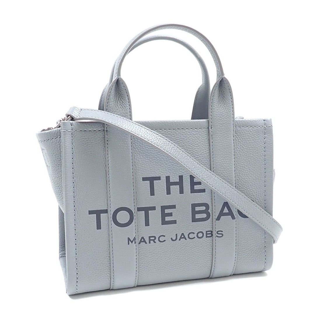 Marc Jacobs The Leather Tote Bag Small Women's Gray H009L01SP21: --- Catalog ---Category: SizeSize (HxWxD): 20cm x 25.5cm x 13.3cm / 7.87'' x 10.03'' x 5.23''Category: DesignType: Tote bagColor: GrayGender: WomenMaterial: Leather Category: GeneralBrand: Marc Jacobs