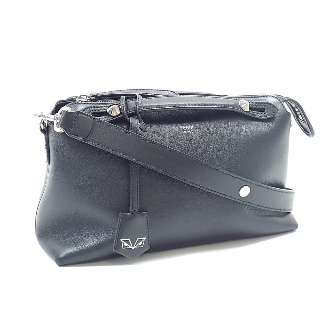 Fendi By The Way Medium Handbag for Women, Black Leather, 8BL124 1D5 F0GXN: --- Catalog ---Category: SizeSize (HxWxD): 16cm x 28cm x 12cm / 6.29'' x 11.02'' x 4.72''Category: DesignType: HandbagColor: BlackGender: WomenMaterial: Leather Category: GeneralLine: By The WayBrand: