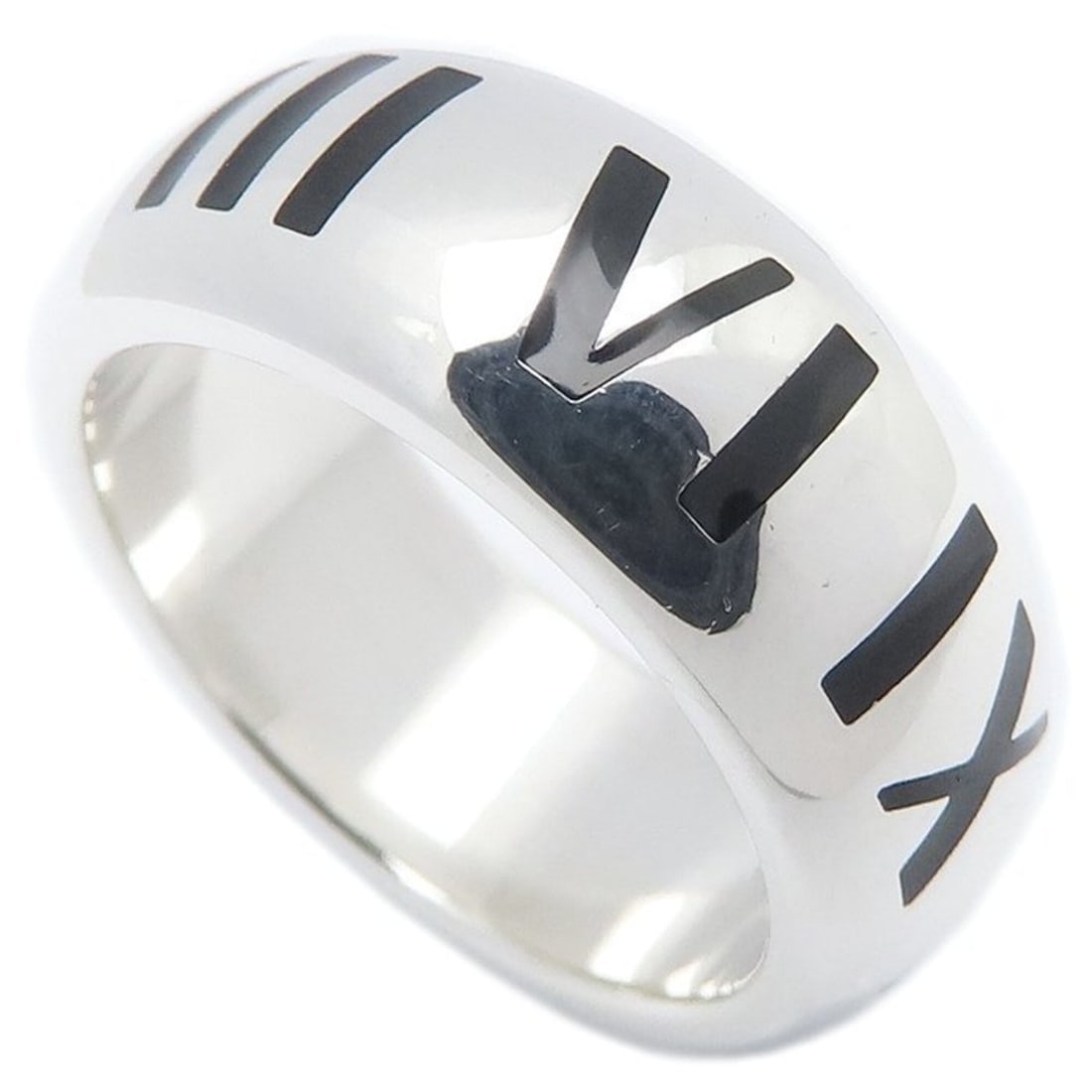 TIFFANY&Co. Tiffany Atlas Ring, Sterling Silver 925, Women's, Item No. 295834: --- Catalog ---Category: SizeWidth: 7.7mm / 0.3''Weight: 9.4g / 0.33oz.JP Size: 11.5US Size: 6Category: DesignType: Band ringGender: WomenMaterial: Silver 925Category: GeneralLine: AtlasBrand: Tiffany