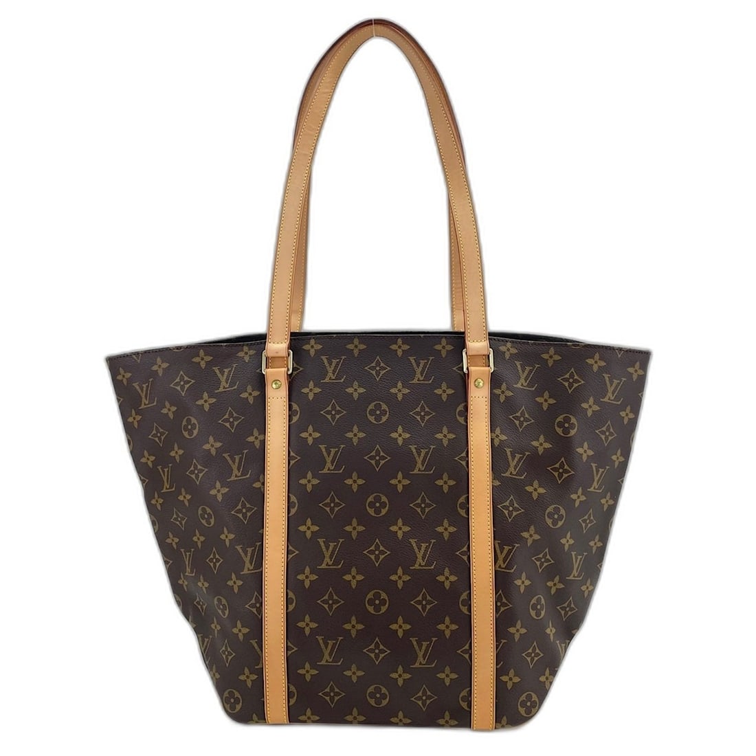 LOUIS VUITTON Sac Shopping Tote Bag, Brown: --- Catalog ---Category: SizeHandle Drop: 30.00cm / 11.81''Size (HxWxD): 34cm x 26cm x 14cm / 13.38'' x 10.23'' x 5.51''Category: DesignType: Tote bagColor: Brown, MonogramGender: WomenSeason: Vintage
