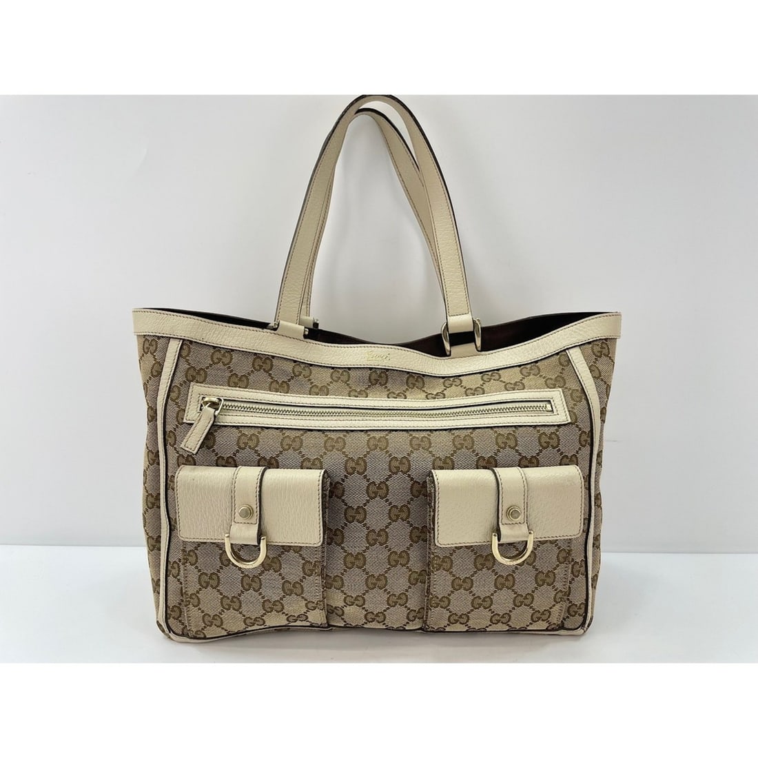 GUCCI handbag, beige - 12