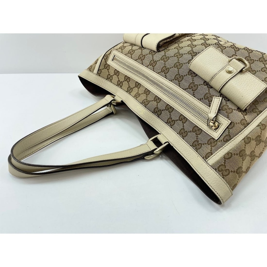 GUCCI handbag, beige - 8