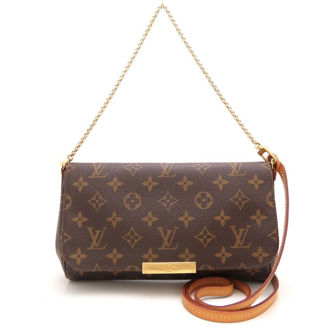 LOUIS VUITTON Louis Vuitton Monogram Favorite MM M40718 Shoulder Bag Crossbody Brown Women's 353404: --- Catalog ---Category: SizeSize (HxWxD): 14.5cm x 24.5cm x 5cm / 5.7'' x 9.64'' x 1.96''Category: DesignType: Shoulder bagColor: BrownGender: WomenClosure: MagnetMaterial: Monogram Category: General