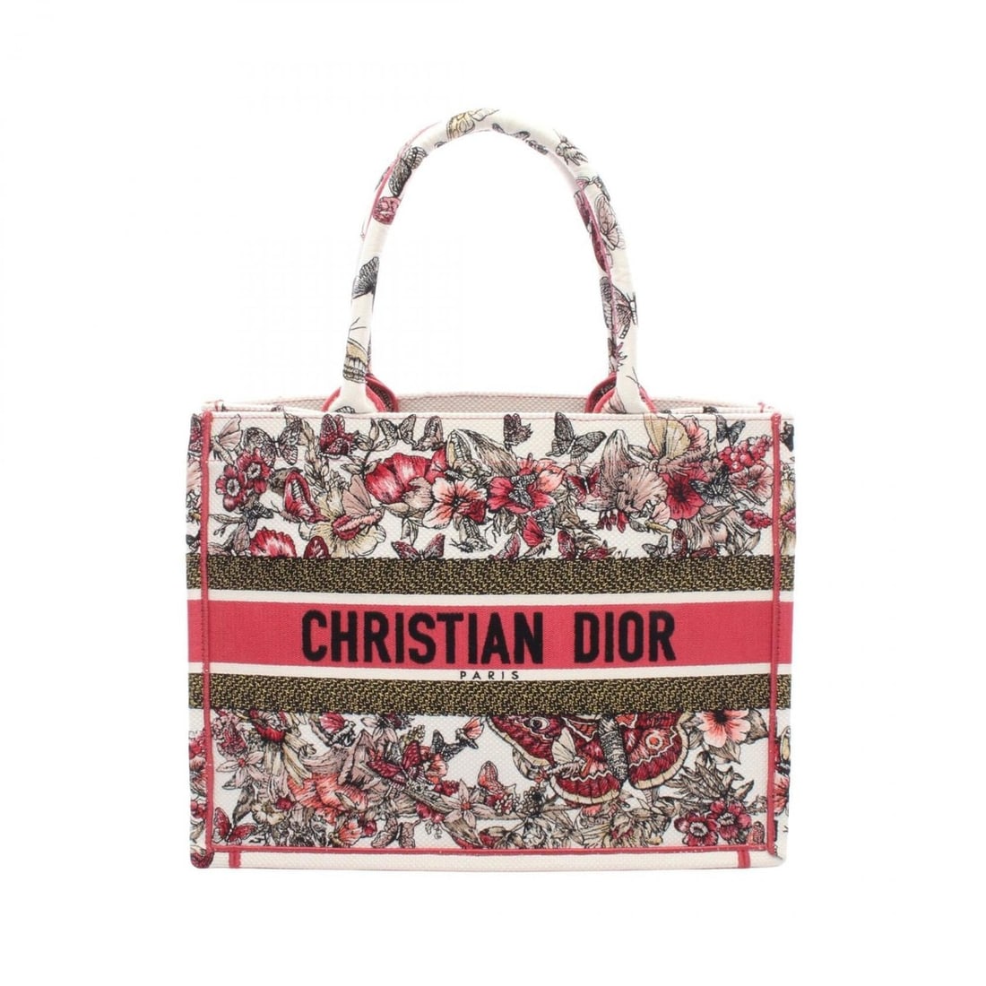 Christian Dior Dior BOOK TOTE Medium Tote Bag Handbag Canvas Women's White Pink Multicolor: --- Catalog ---Category: SizeSize (HxWxD): 27cm x 36cm x 14cm / 10.62'' x 14.17'' x 5.51''Category: DesignType: Handbag, Tote bagColor: Multi-color, Pink, WhiteGender: WomenMaterial: Canvas Category: 