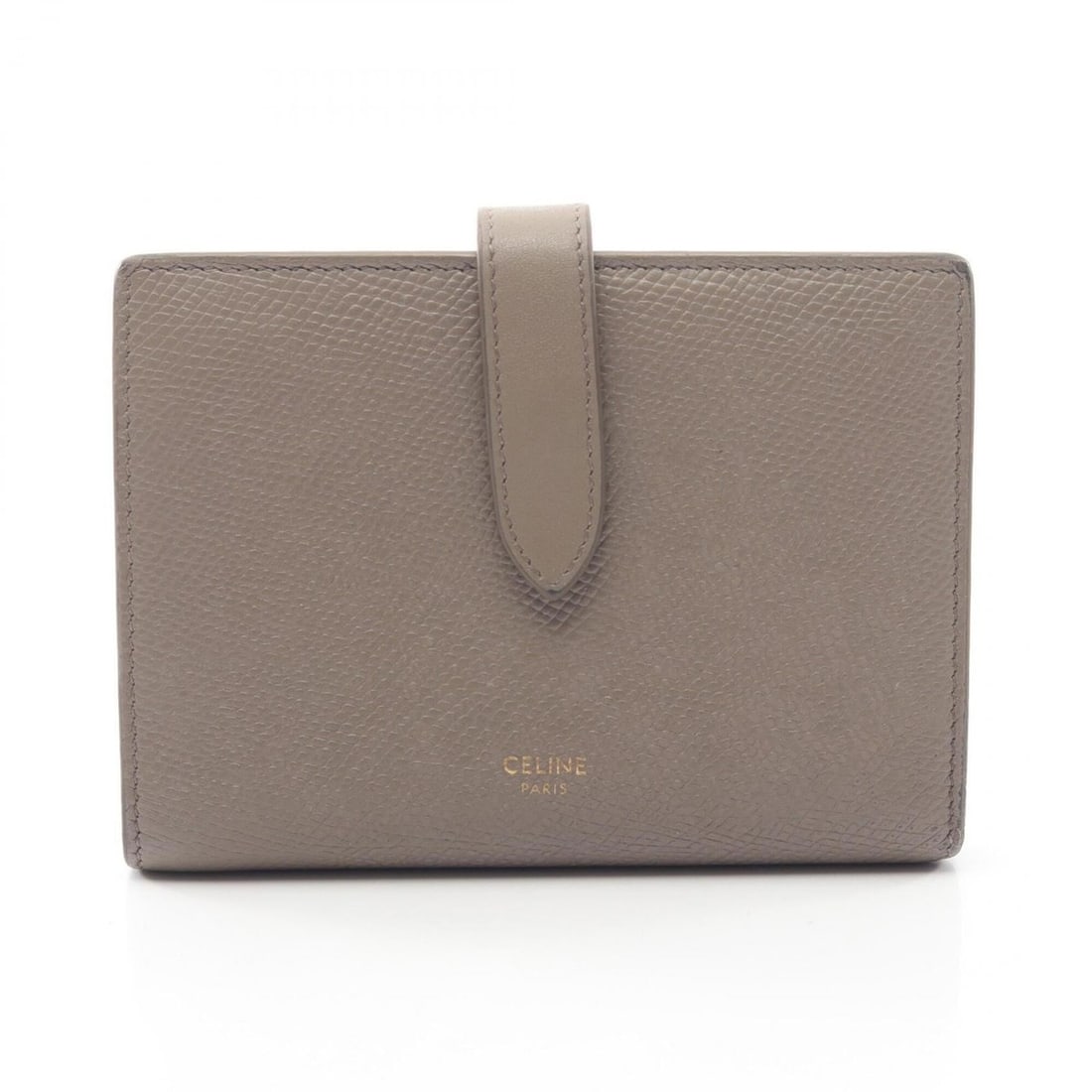 Celine Medium Strap Wallet, Bi-fold Leather, Women's, Beige, 10B643: --- Catalog ---Category: SizeSize (HxWxD): 10cm x 14cm x 2.5cm / 3.93'' x 5.51'' x 0.98''Category: DesignType: Wallet (bi-fold)Color: BeigeGender: WomenMaterial: Leather Category: GeneralMPN: 10B643Br