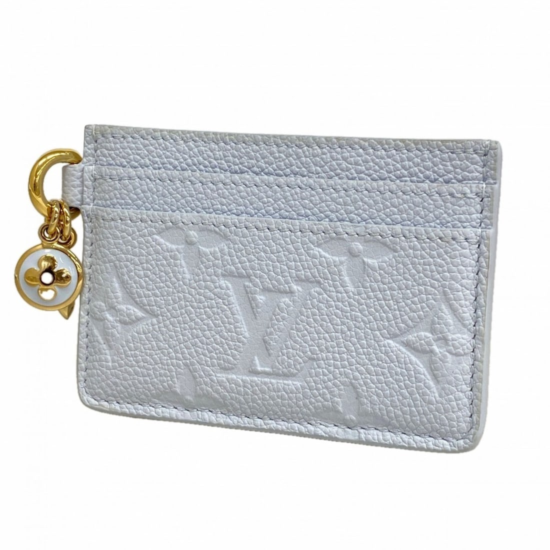 Louis Vuitton Business Card Holder/Card Case, Monogram Empreinte, Portecarte LV Charm, M13649, Azure: --- Catalog ---Category: DesignType: Card caseColor: BlueGender: WomenCategory: GeneralMPN: M13649Brand: Louis VuittonCategory: Physical PropertiesSize (HxWxD): 7cm x 10cm x 5mm / 2.75'' x 3.93'' x 0.