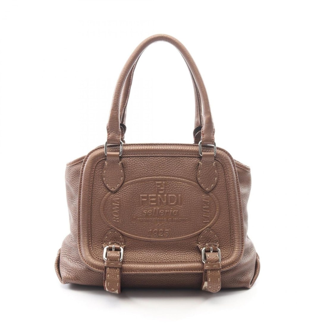 Fendi Selleria Handbag, Leather, Women's, Brown: --- Catalog ---Category: SizeSize (HxWxD): 22cm x 31cm x 10cm / 8.66'' x 12.2'' x 3.93''Category: DesignType: HandbagColor: BrownGender: WomenMaterial: Leather Category: GeneralBrand: Fendi--- Item Li