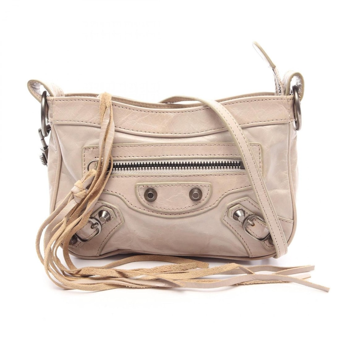 Balenciaga Giant Hip Shoulder Bag/Handbag, Leather, Women's, Beige: --- Catalog ---Category: SizeSize (HxWxD): 13cm x 20cm x 4cm / 5.11'' x 7.87'' x 1.57''Category: DesignType: Handbag, Shoulder bagColor: BeigeGender: WomenMaterial: Leather Category: GeneralBrand: Bal