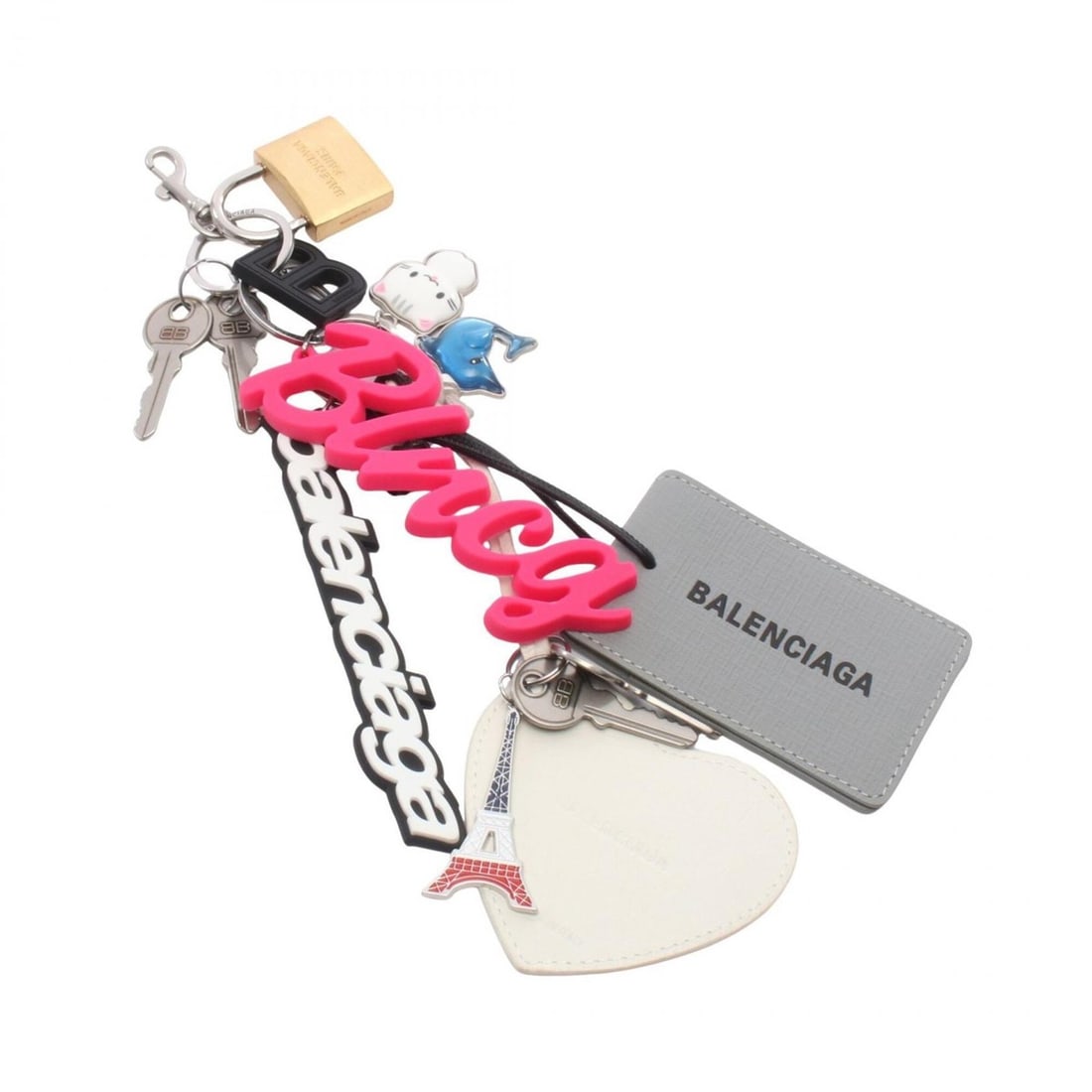 Balenciaga Turner Charm Accessory, Leather, Silicone, Metal, Women's, Multicolor, 7934952AA8R8486: --- Catalog ---Category: DesignType: Handbag charmColor: Multi-colorGender: WomenMaterial: Leather, Metal, SiliconeCategory: GeneralMPN: 7934952AA8R8486Brand: Balenciaga--- Item List ---Section: Condi