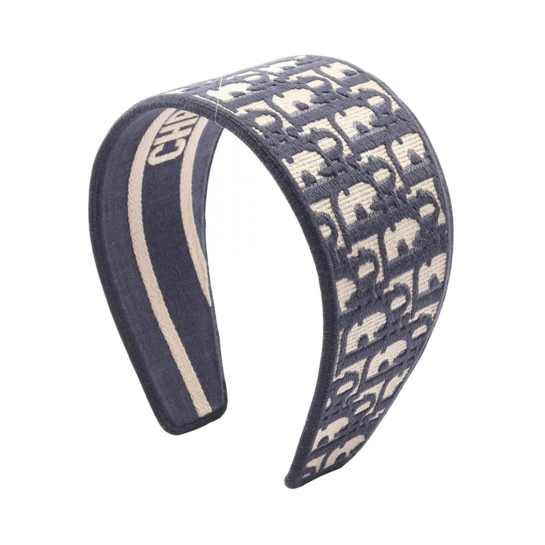 Christian Dior Dior Oblique Headband, Cotton, Women's, Beige/Navy: --- Catalog ---Category: SizeSize (LxW): 15.5cm x 13.5cm / 6.1'' x 5.31''Category: DesignType: Alice bandColor: Beige, NavyGender: WomenMaterial: CottonCategory: GeneralBrand: Christian Dior--- Item L