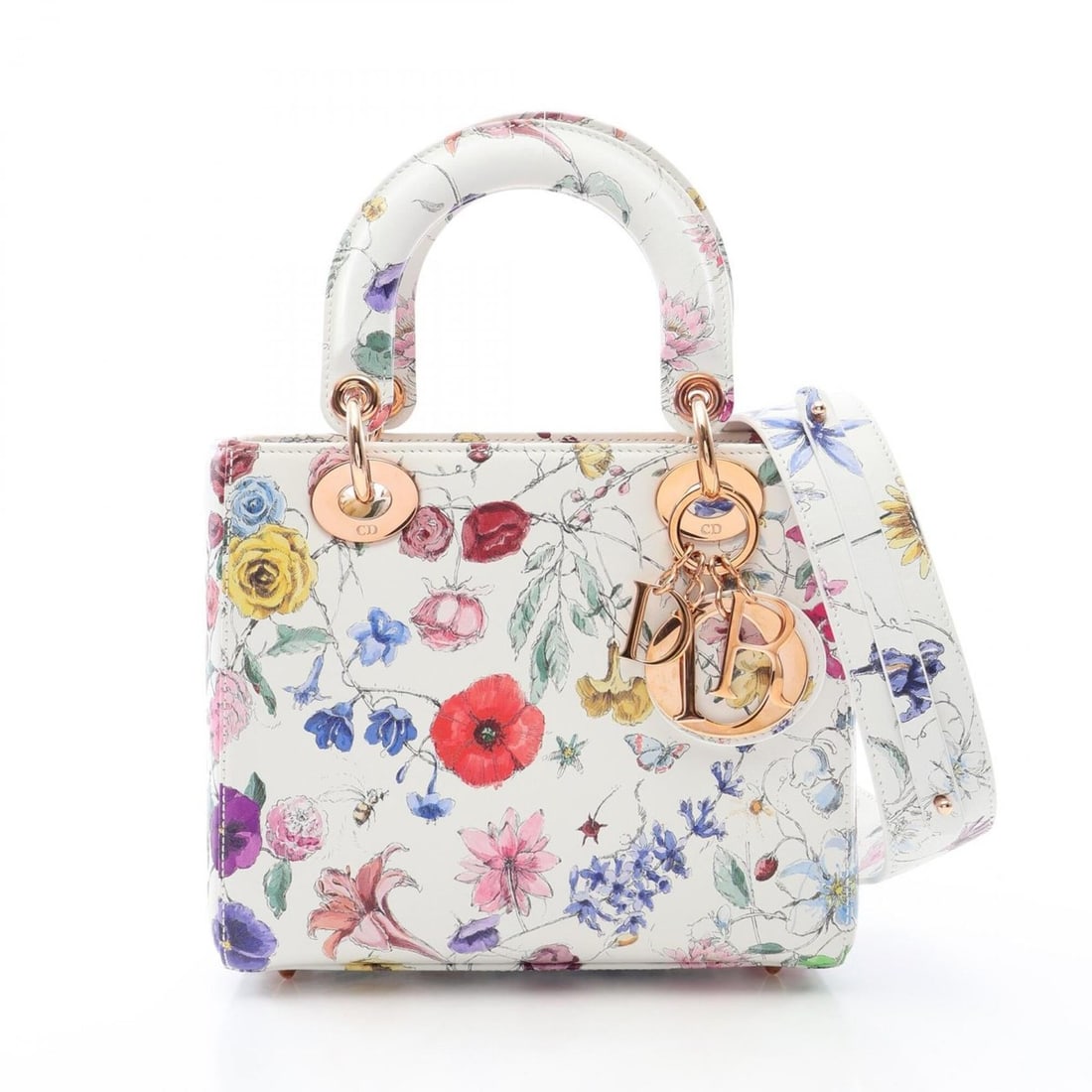 Christian Dior Dior LADY DIOR MY ABCDIOR Lady Small Florilegio 2-Way Handbag Leather Women's White: --- Catalog ---Category: SizeSize (HxWxD): 17cm x 20cm x 8cm / 6.69'' x 7.87'' x 3.14''Category: DesignType: HandbagColor: Multi-color, WhiteGender: WomenMaterial: Leather Category: GeneralBrand: Chri
