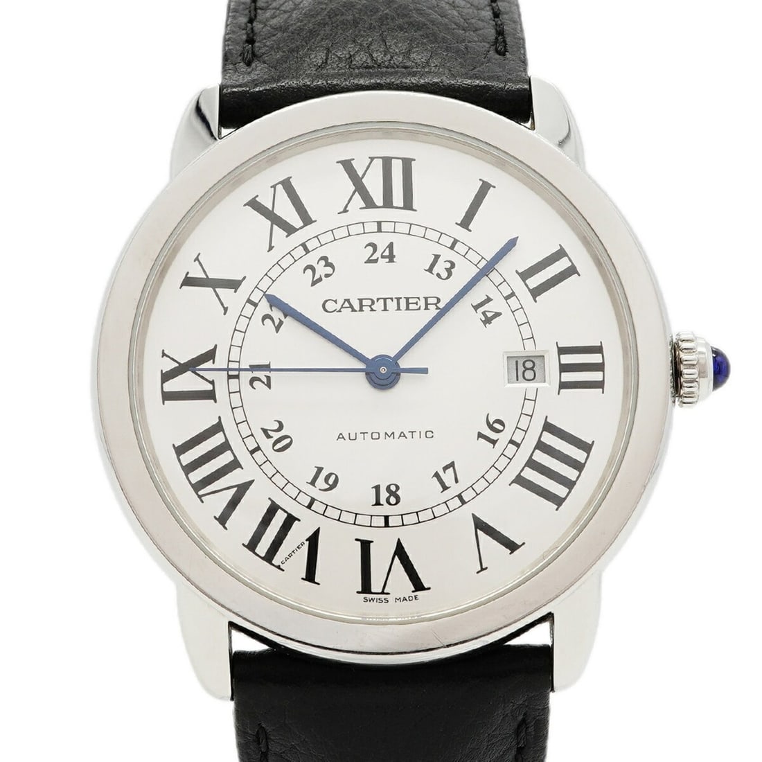 Cartier Ronde Solo XL WSRN0022 Silver Dial Men's Watch: --- Catalog ---Category: SizeWrist Size: 21cm / 8.26''Case Diameter: 42mm / 1.65''Category: DesignType: WristwatchGender: MenColor (Dial): SilverMaterial (Band): LeatherCategory: GeneralMPN: WSRN0022B