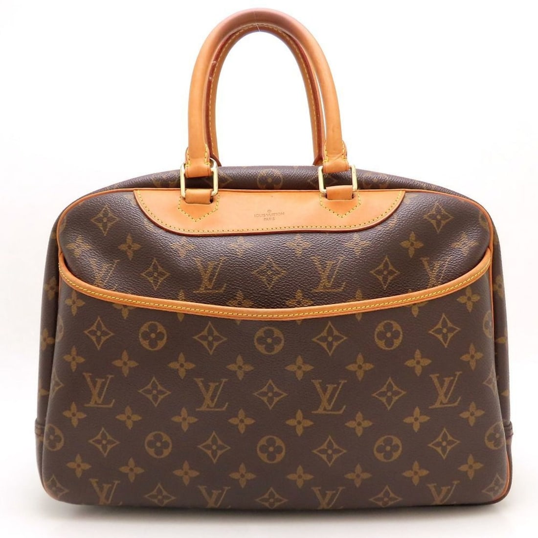 LOUIS VUITTON Louis Vuitton Monogram Deauville M47270 Handbag Brown Women's 353400 (1 of 20)